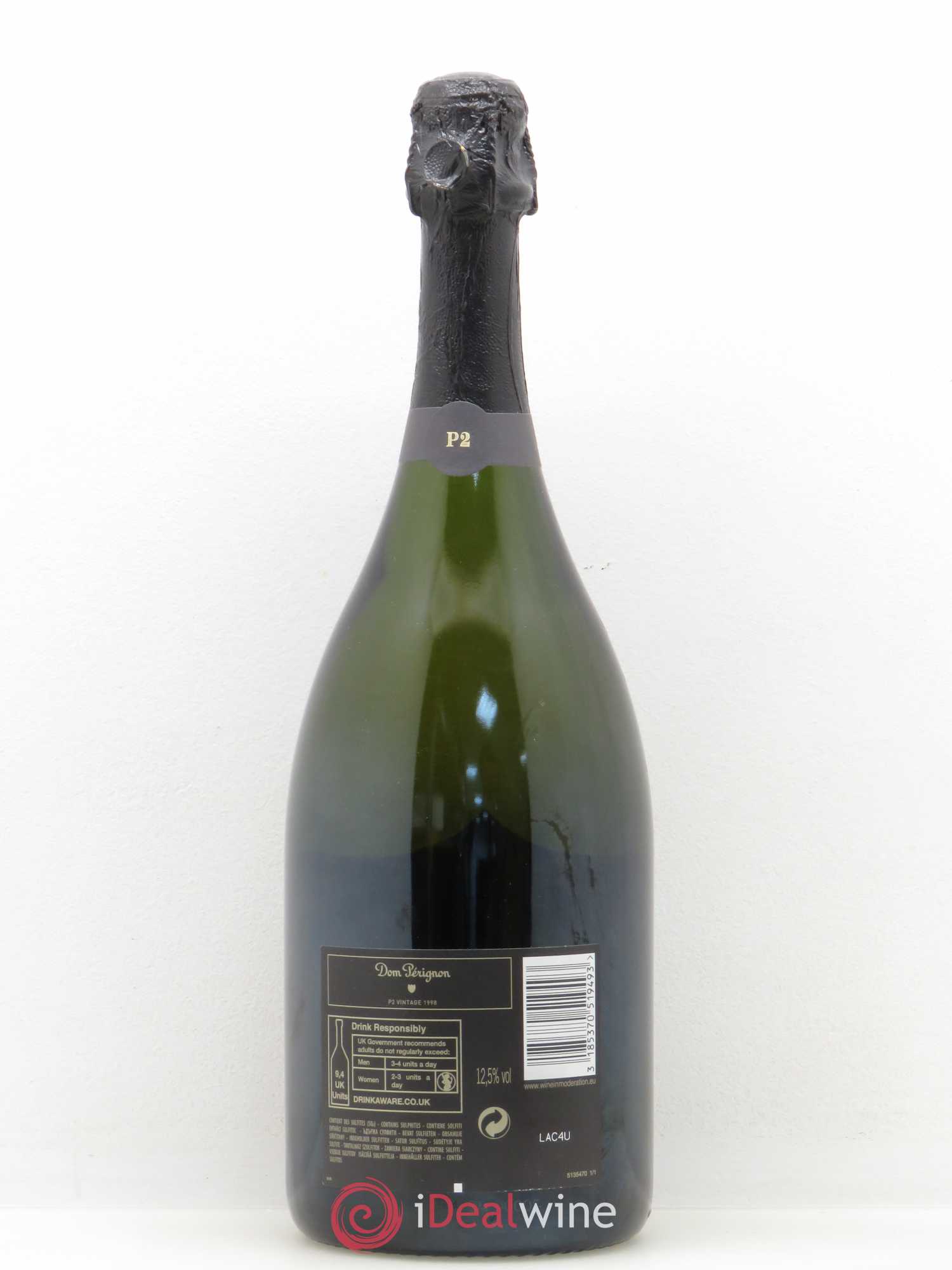 Brut Dom Pérignon P2 1998 - Lotto di 1 bottiglia - 1