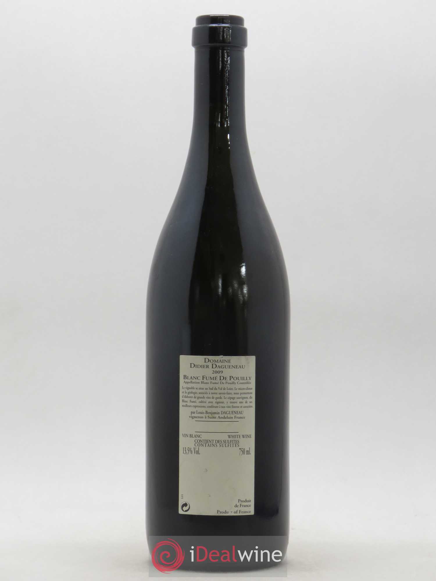 Vin de France (anciennement Pouilly-Fumé) Buisson Renard Dagueneau (Domaine Didier - Louis-Benjamin) 2009 - Lot de 1 bouteille - 1