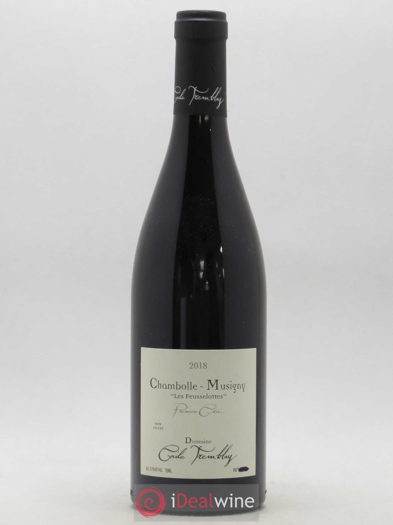 Chambolle-Musigny 1er Cru Les Feusselottes Cécile Tremblay 2018 - Lot de 1 bouteille - 0