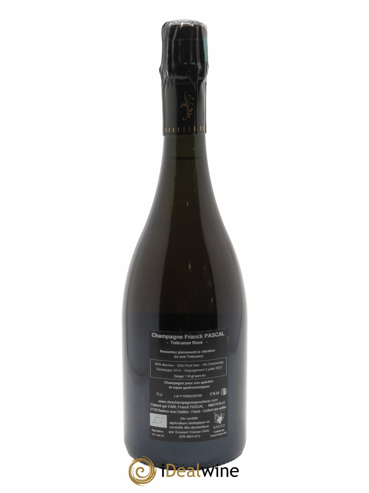 Tolérance Brut Franck Pascal 2015 - Lot of 1 bottle - 1