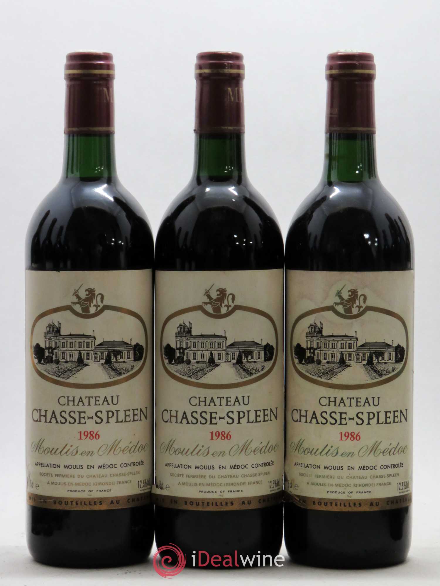 Château Chasse Spleen 1986 - Lot de 12 bouteilles - 1