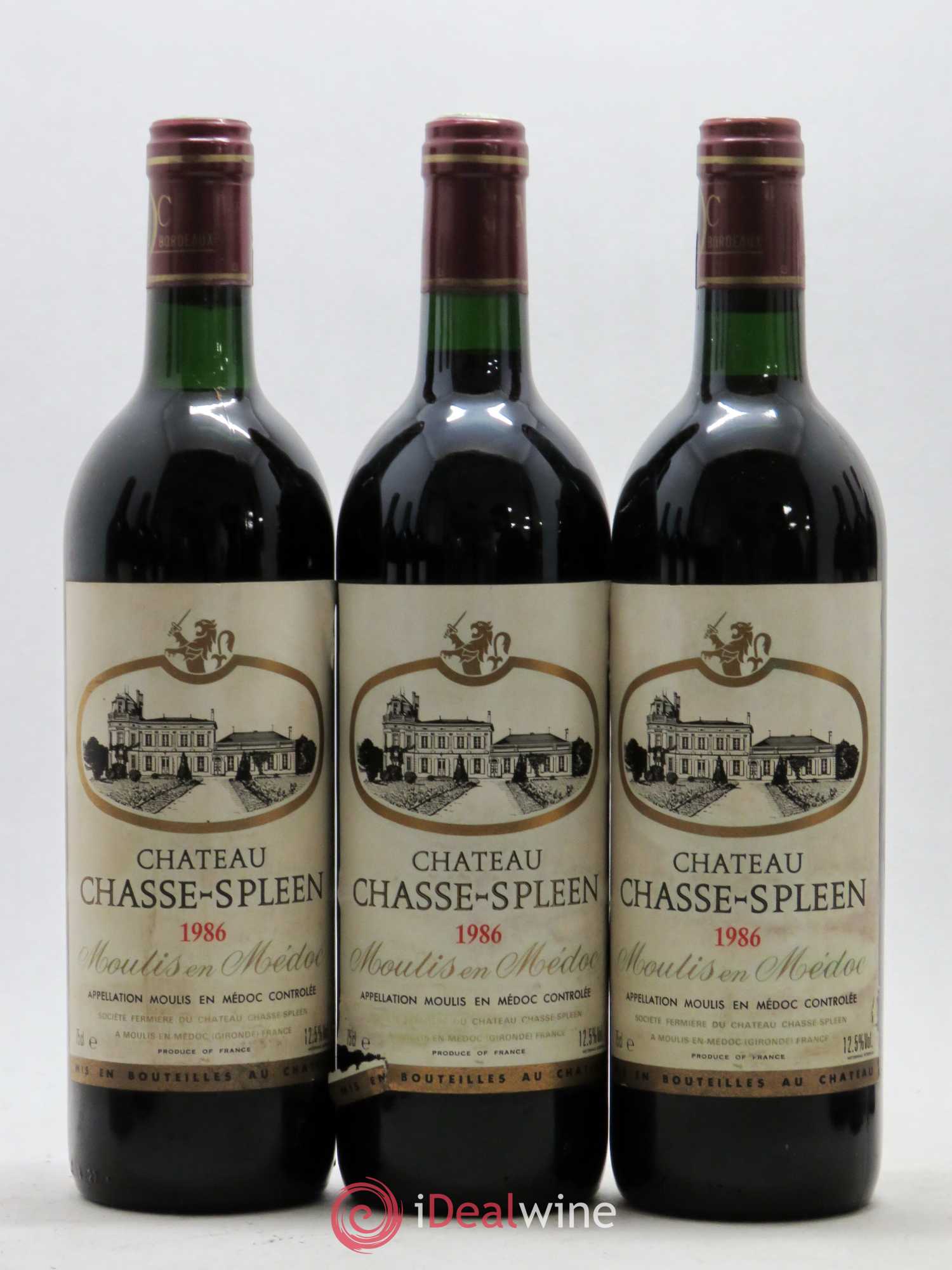 Château Chasse Spleen 1986 - Lot de 12 bouteilles - 2
