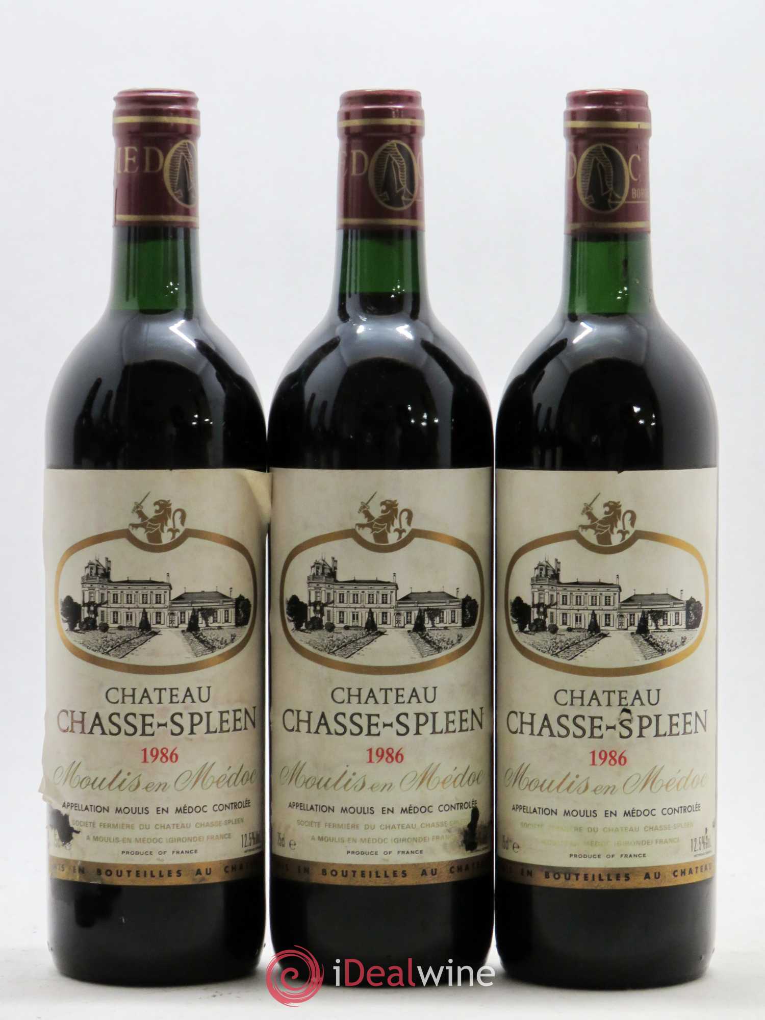 Château Chasse Spleen 1986 - Lot de 12 bouteilles - 3