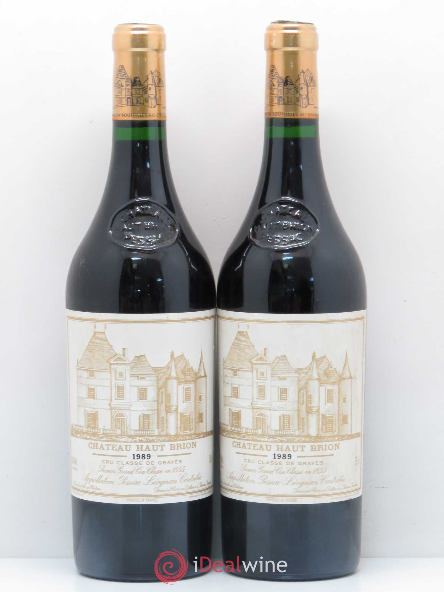 Château Haut Brion 1er Grand Cru Classé 1989 - Lot de 2 bouteilles - 0