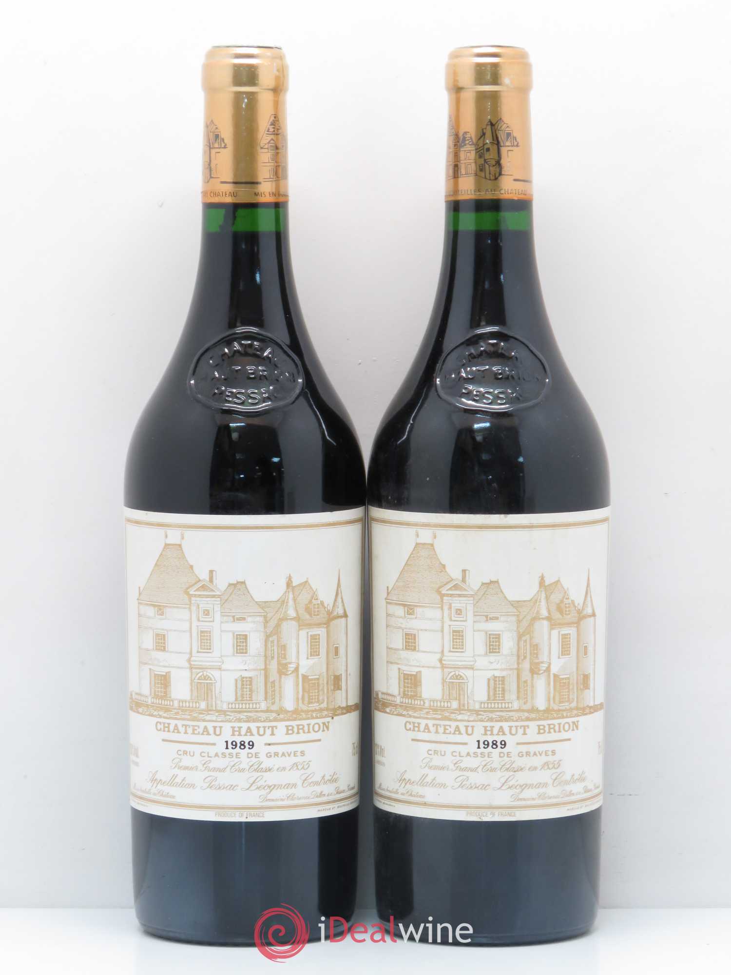 Château Haut Brion 1er Grand Cru Classé 1989 - Lot de 2 bouteilles - 0