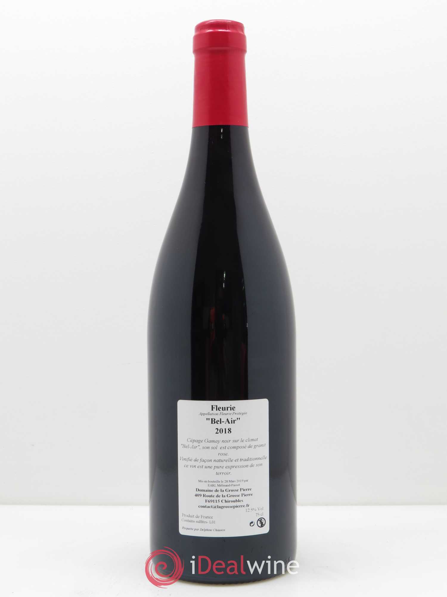 Fleurie Bel air La Grosse Pierre 2018 - Lot de 1 bouteille - 1