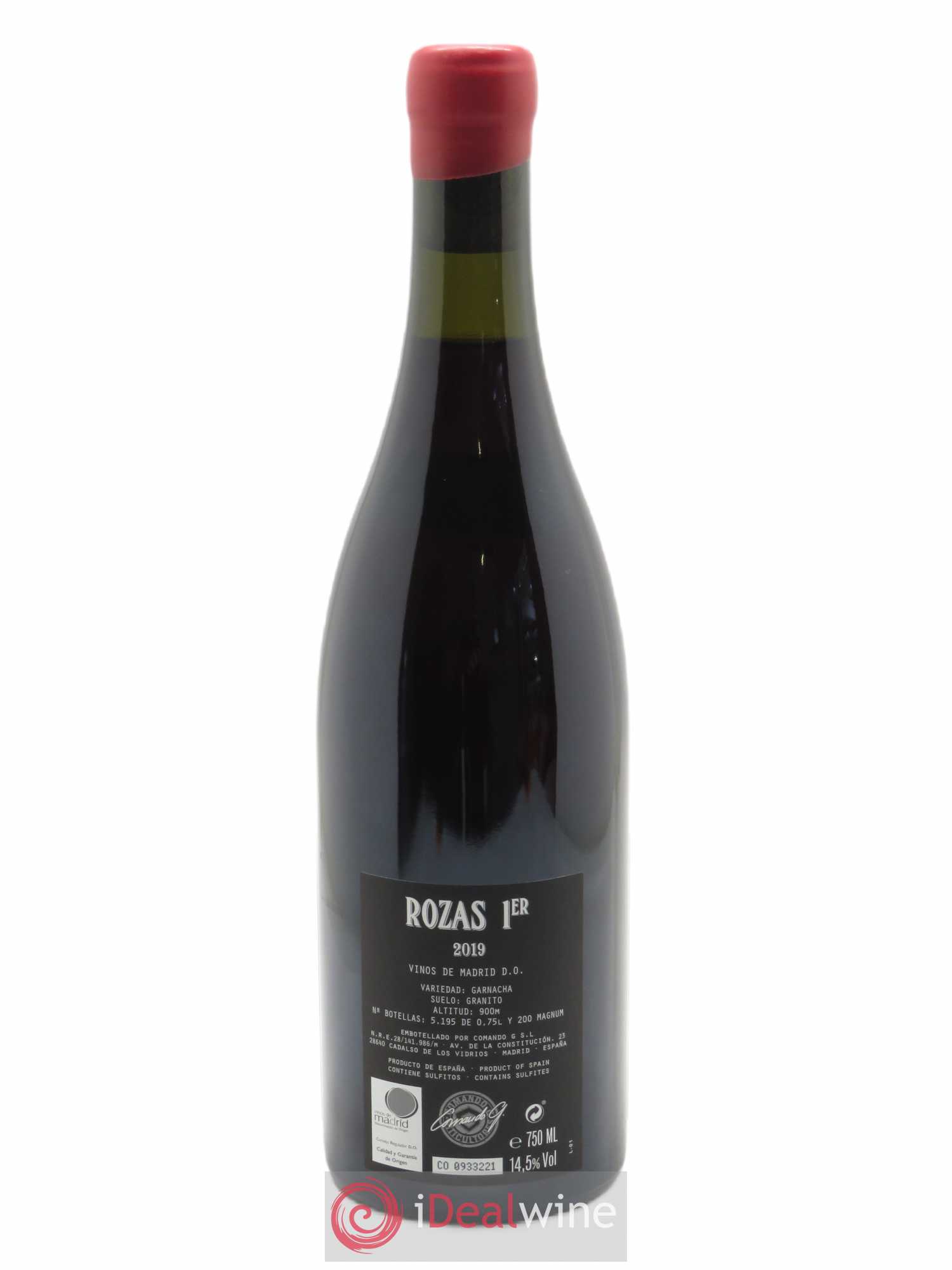 Vinos de Madrid DO Comando G  Rozas Primer 2019 - Lot de 1 bouteille - 1