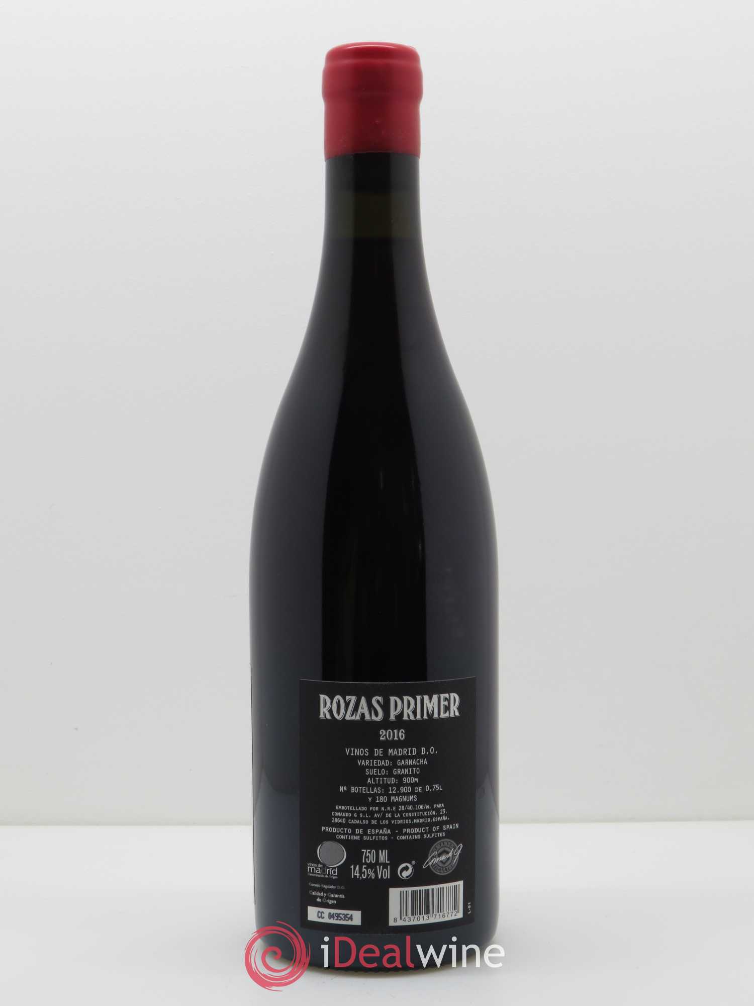 Vinos de Madrid DO Comando G Rozas Primer 2016 - Lot de 1 bouteille - 2