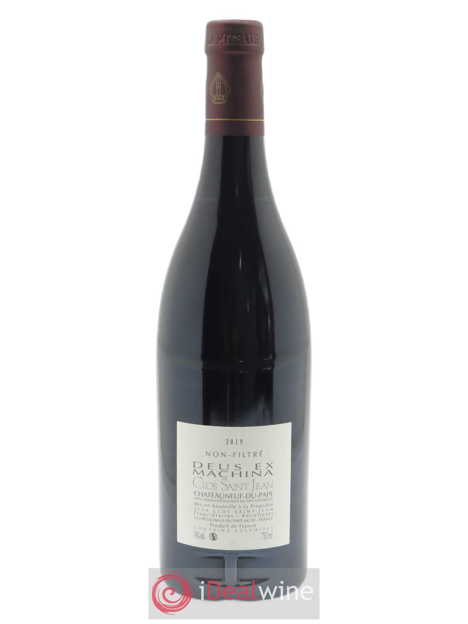 Châteauneuf-du-Pape Clos Saint-Jean Deus Ex Machina Pascal et Vincent Maurel 2019 - Lot of 1 bottle - 1