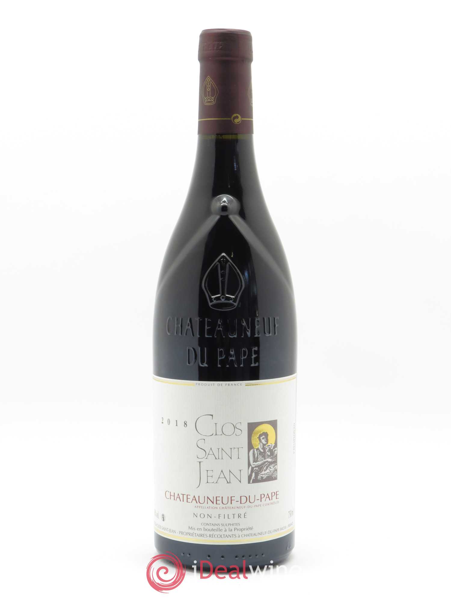 Châteauneuf-du-Pape Clos Saint-Jean Pascal et Vincent Maurel 2018 - Lot de 1 bouteille - 0