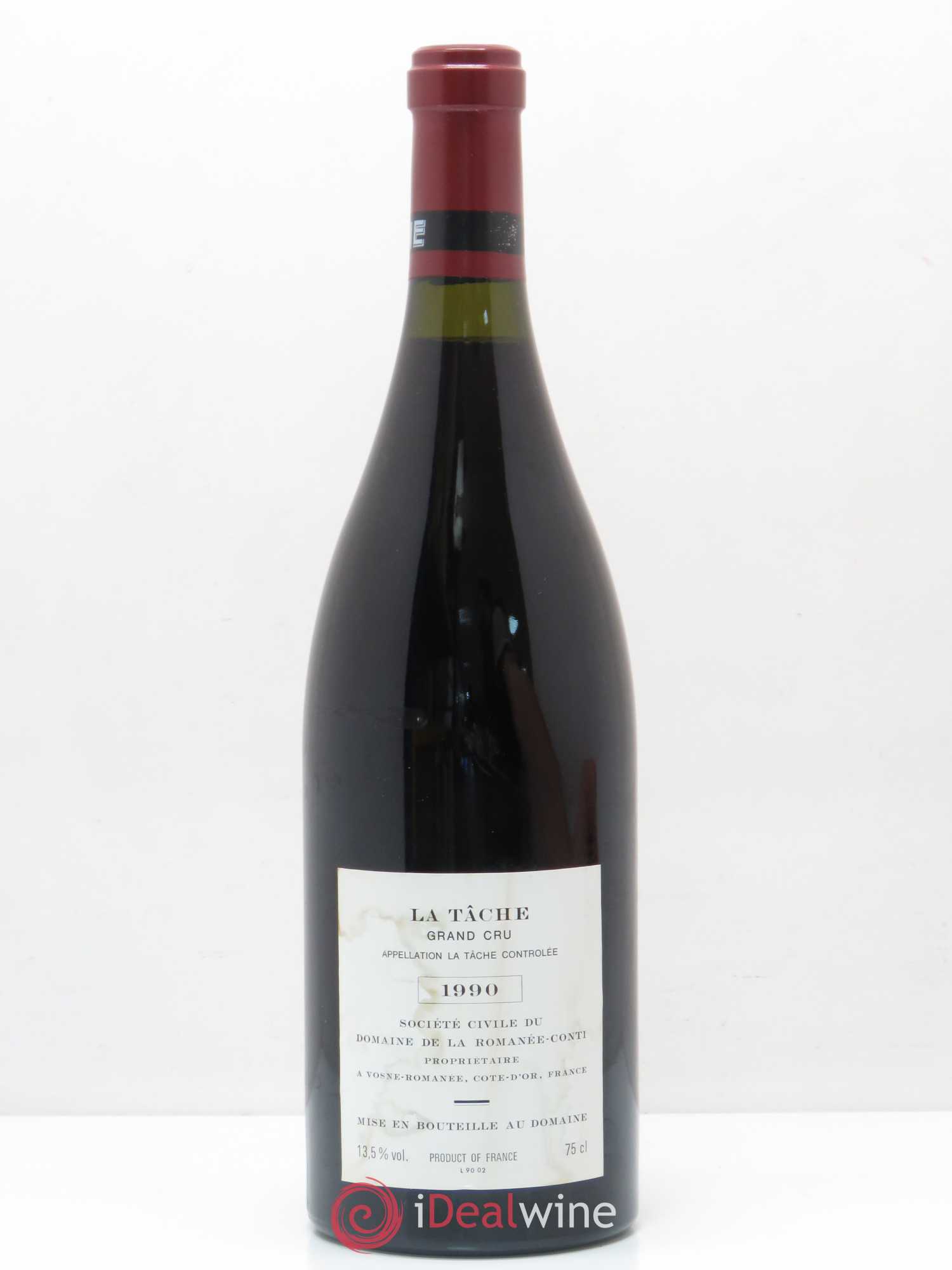 La Tâche Grand Cru Domaine de la Romanée-Conti 1990 - Lot de 1 bouteille - 1