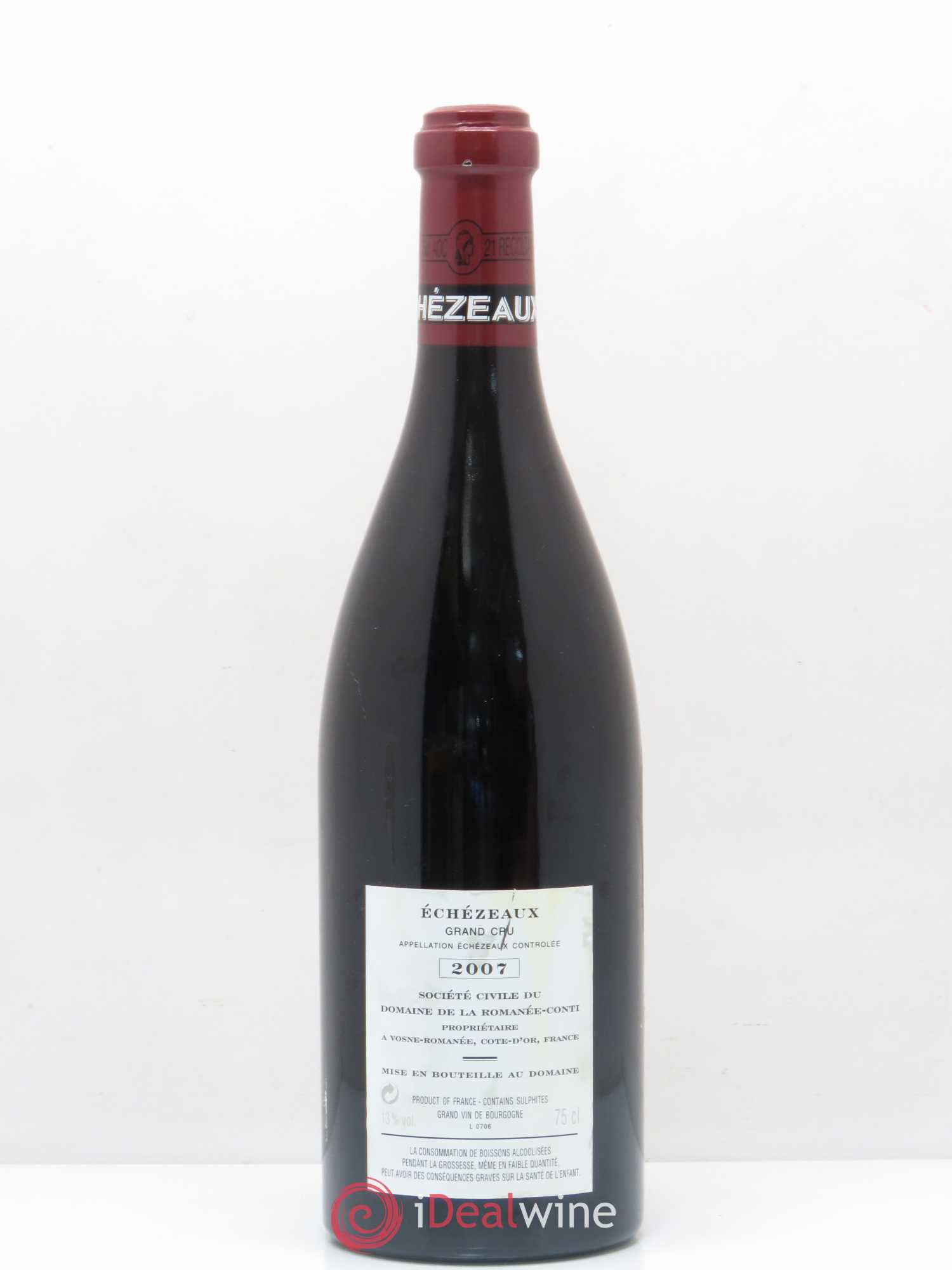 Echezeaux Grand Cru Domaine de la Romanée-Conti 2007 - Lot de 1 bouteille - 1