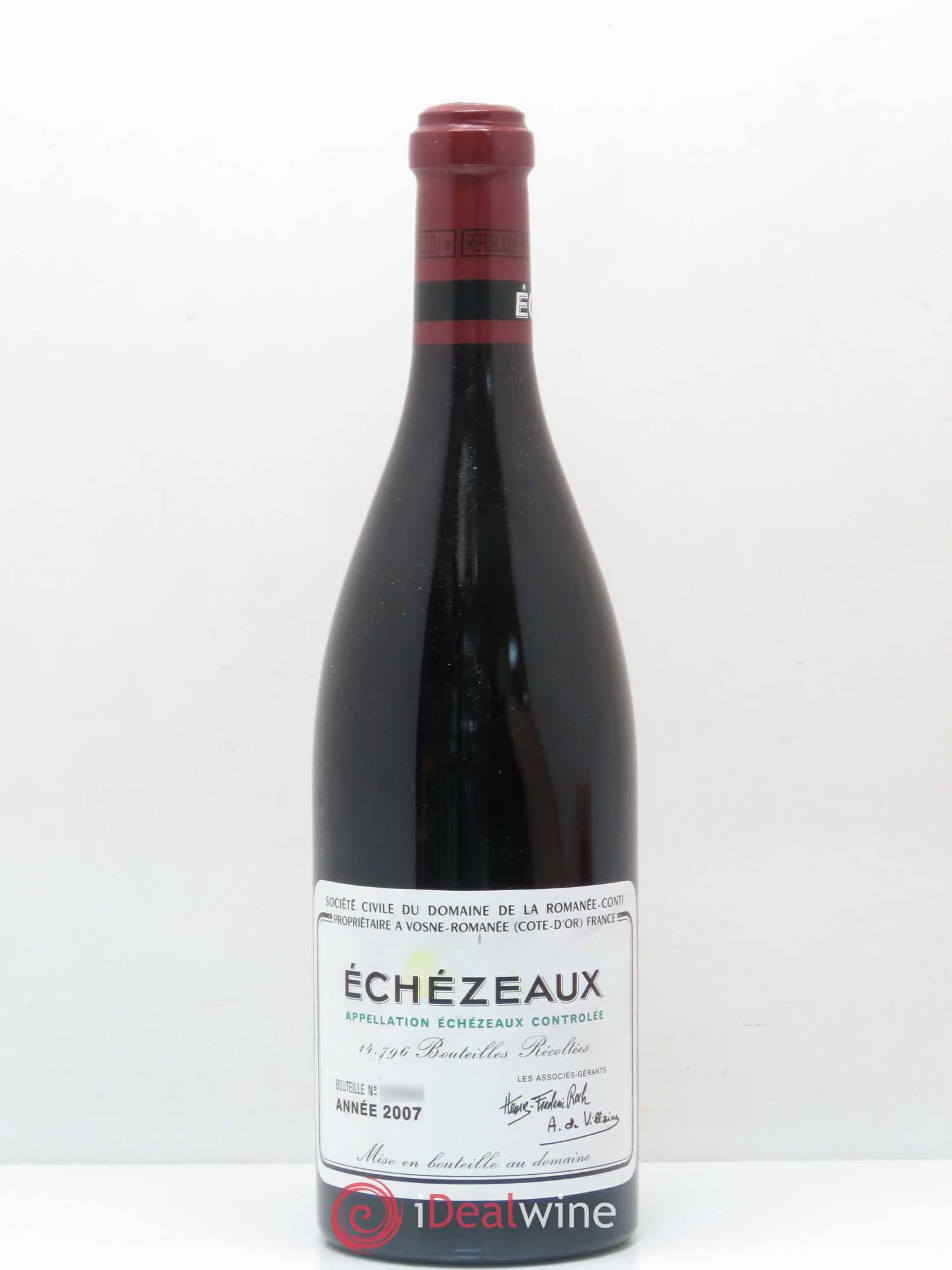 Echezeaux Grand Cru Domaine de la Romanée-Conti 2007 - Lot de 1 bouteille - 0