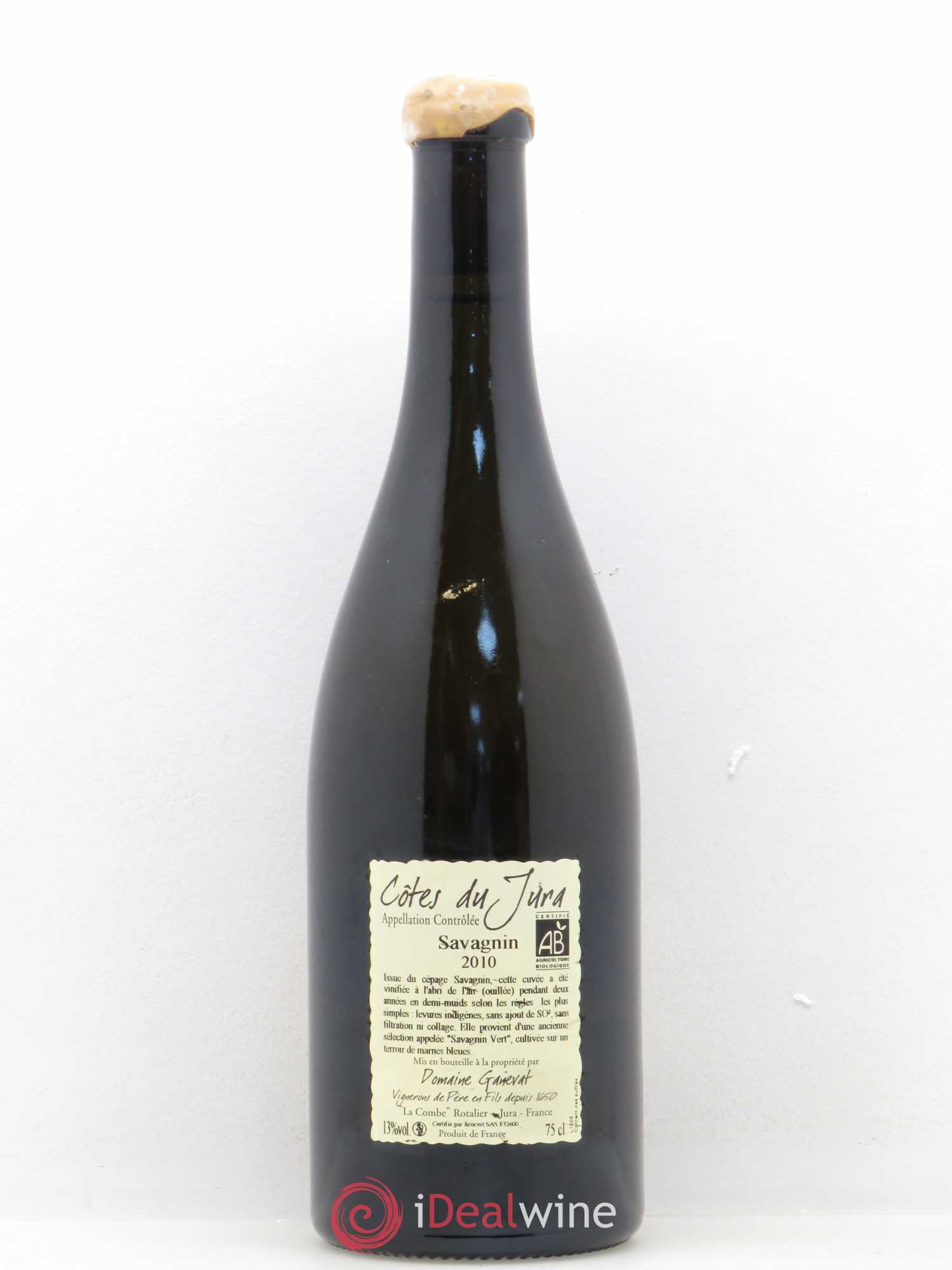 Côtes du Jura Les Chalasses Marnes Bleues Jean-François Ganevat (Domaine) 2010 - Lot de 1 bouteille - 1