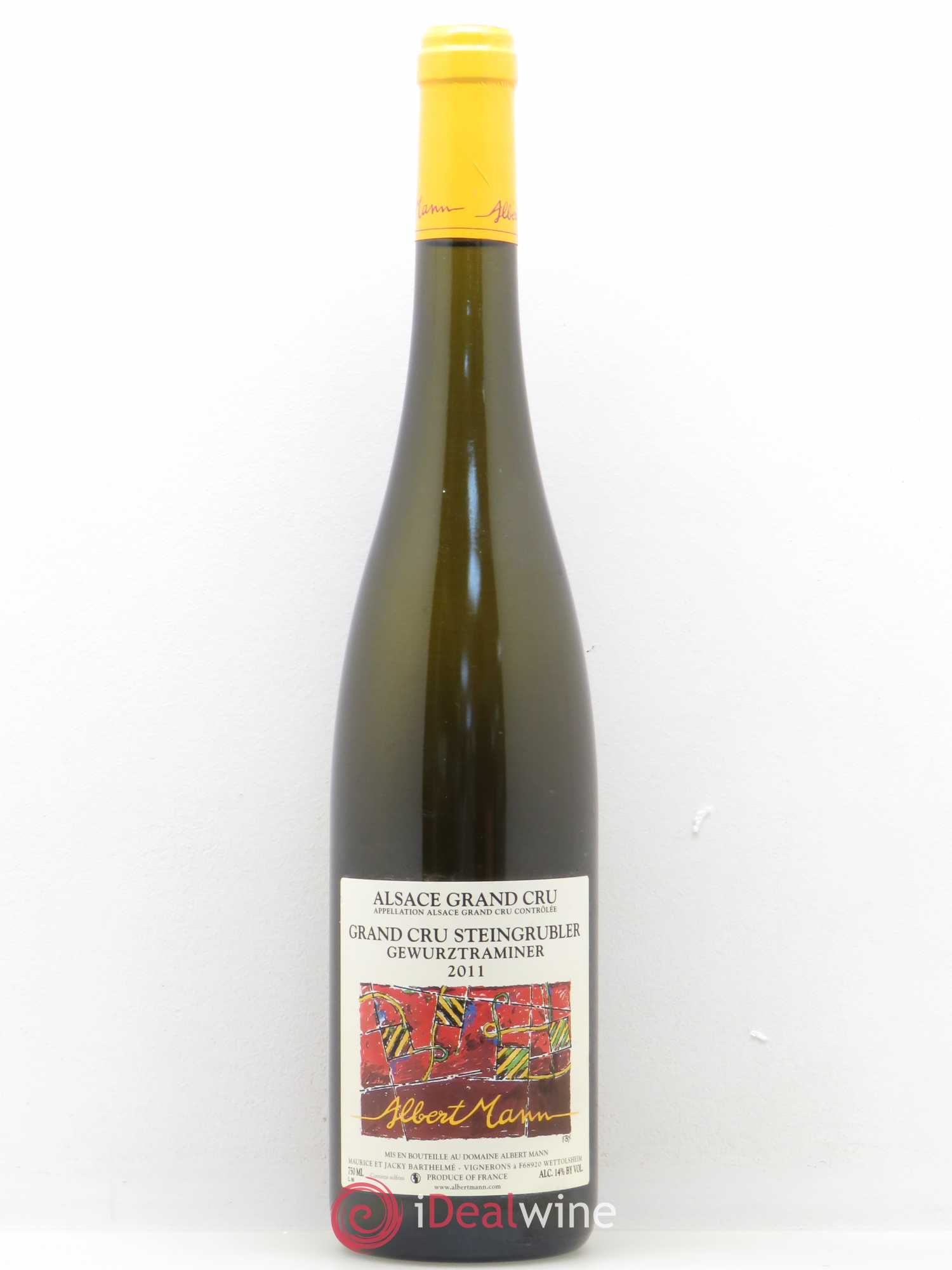 Gewurztraminer Domaine Albert Mann grand cru Steingrubler 2011 - Posten von 1 Flasche - 0