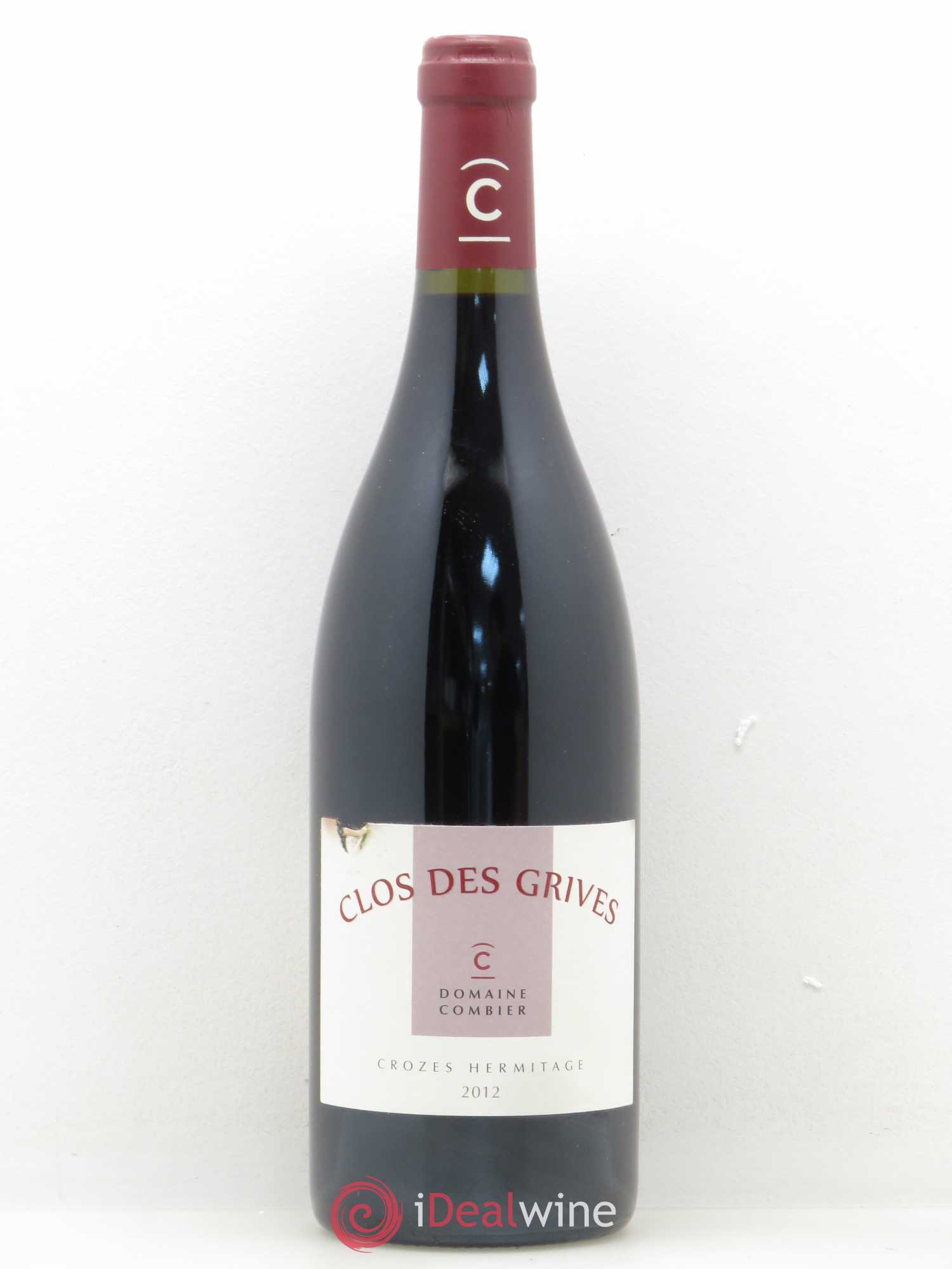 Crozes-Hermitage Clos des Grives Combier 2012 - Lot de 1 bouteille - 0