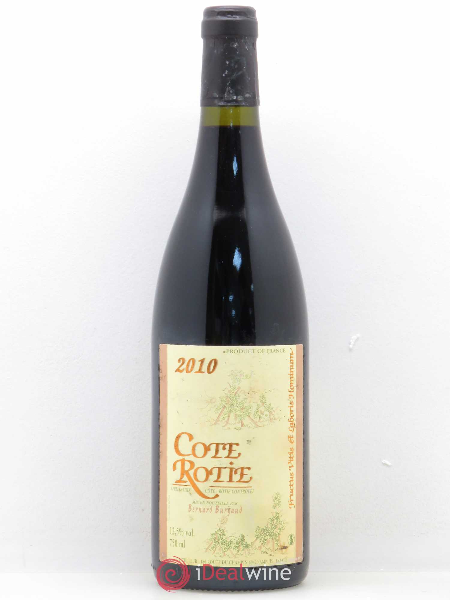 Côte-Rôtie Bernard Burgaud (sans prix de réserve) 2010 - Lot de 1 bouteille - 0