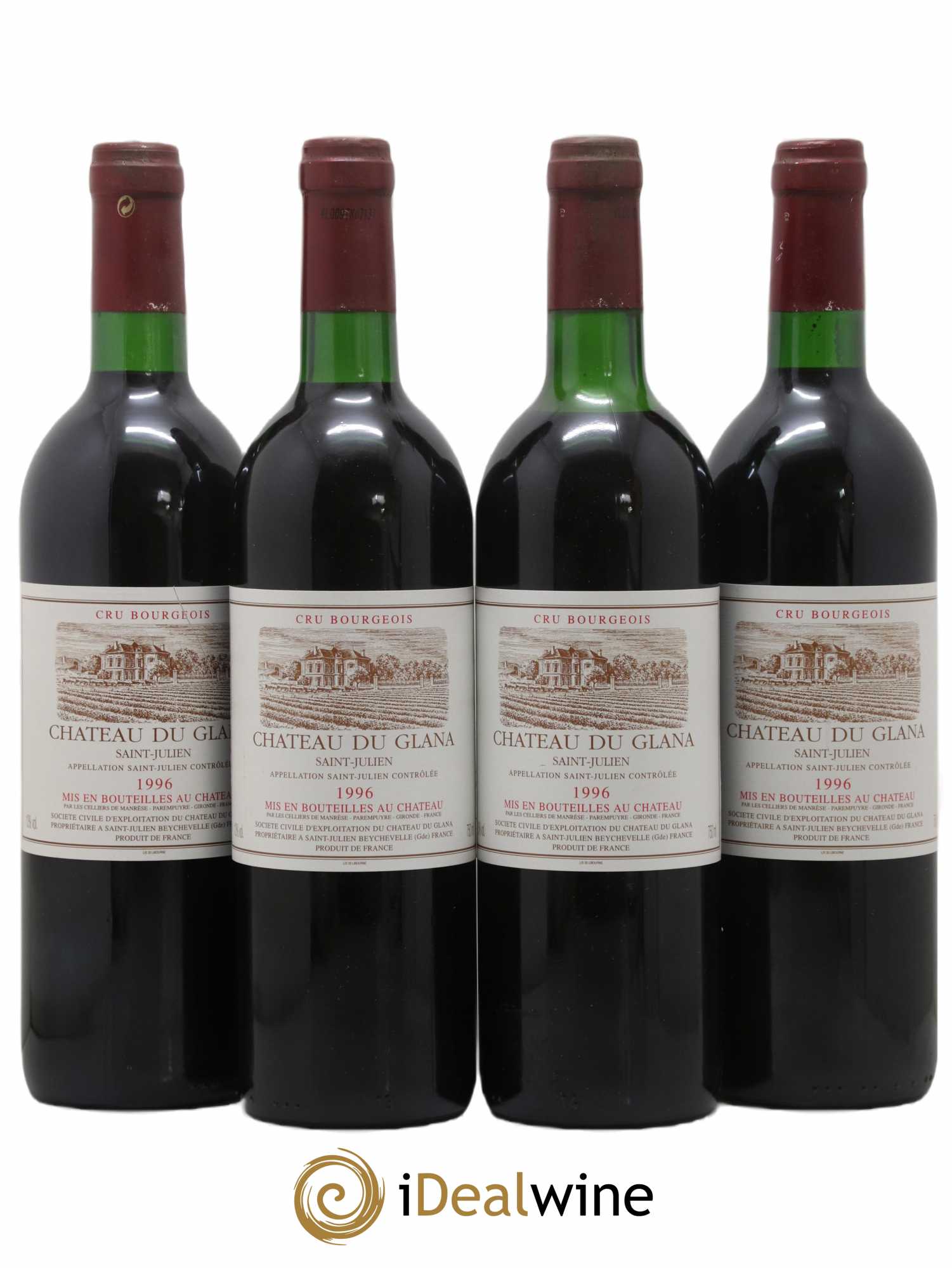 Château du Glana 1996 - Lot de 4 bouteilles - 0