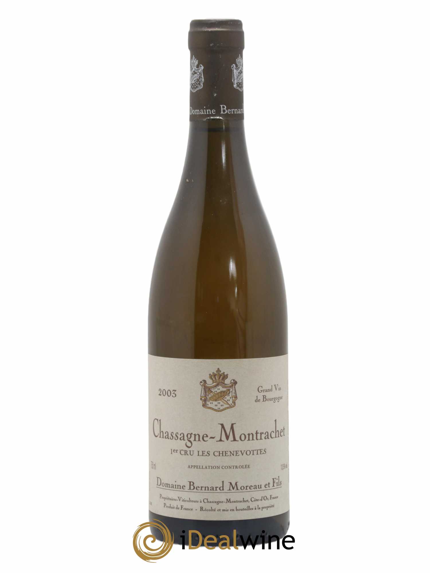Chassagne-Montrachet 1er Cru Les Chenevottes Bernard Moreau et Fils (Domaine) 2003 - Lot de 1 bouteille - 0