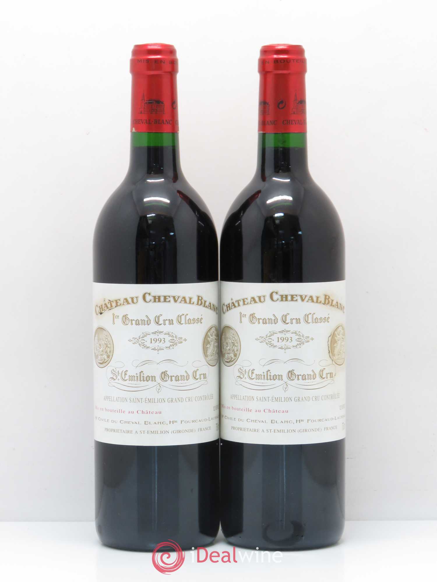 Château Cheval Blanc 1er Grand Cru Classé A 1993 - Lot de 2 bouteilles - 0