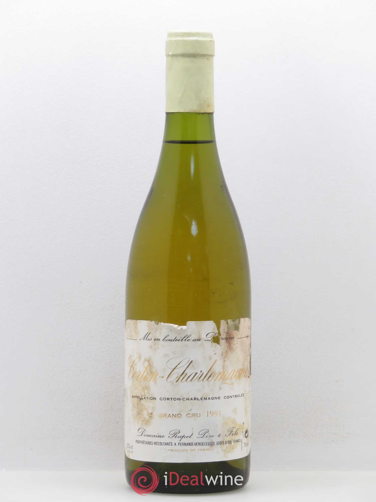 Corton-Charlemagne Grand Cru Rapet Père & Fils 1991 - Lot de 1 bouteille - 0