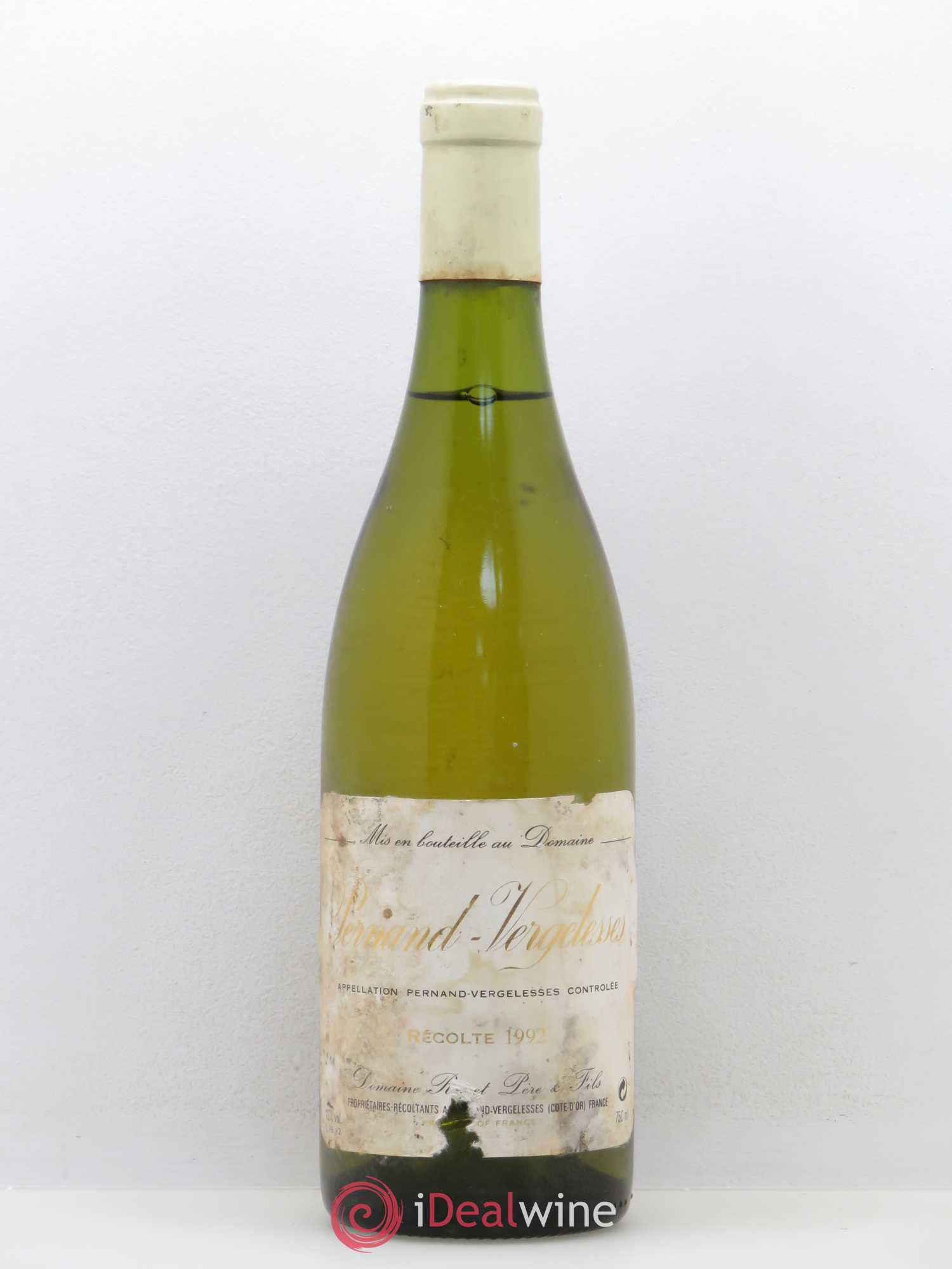 Pernand-Vergelesses Rapet Père et Fils 1992 - Posten von 1 Flasche - 0