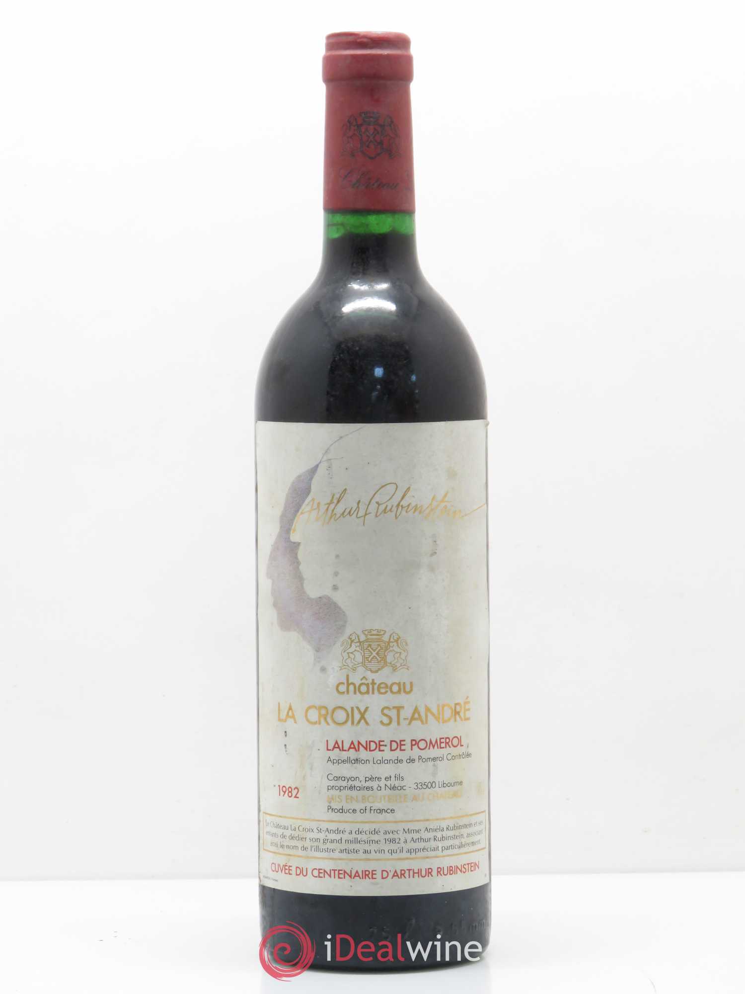 Château La Croix Saint André 1982 - Lot de 1 bouteille - 0