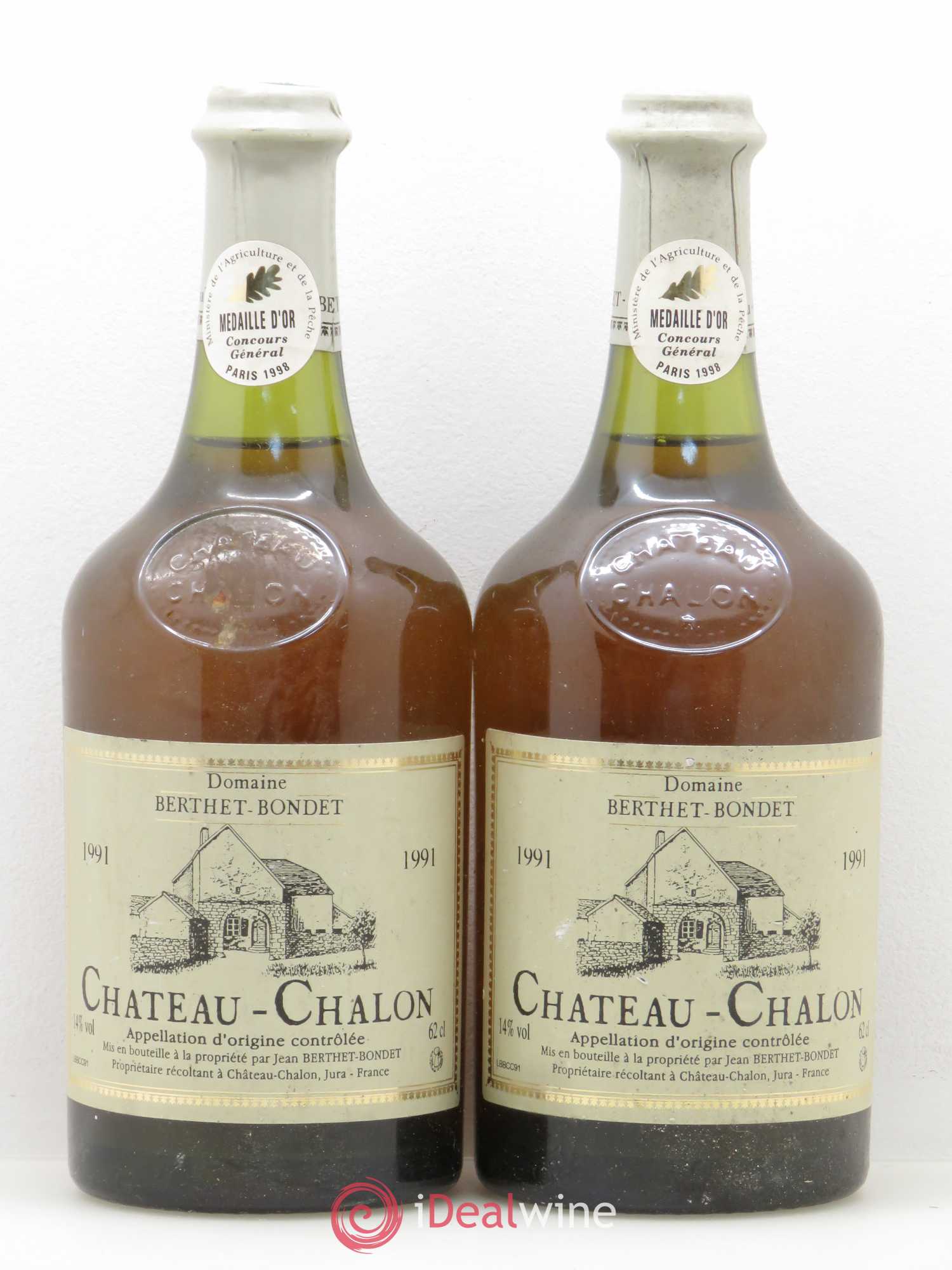 Château-Chalon Berthet-Bondet 1991 - Lot de 2 bouteilles - 0