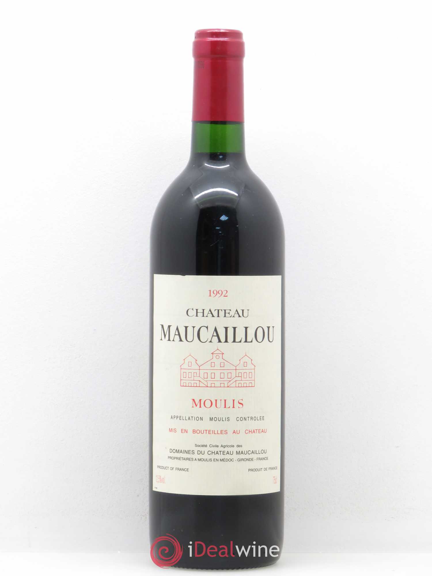 Château Maucaillou 1992 - Lot de 1 bouteille - 0