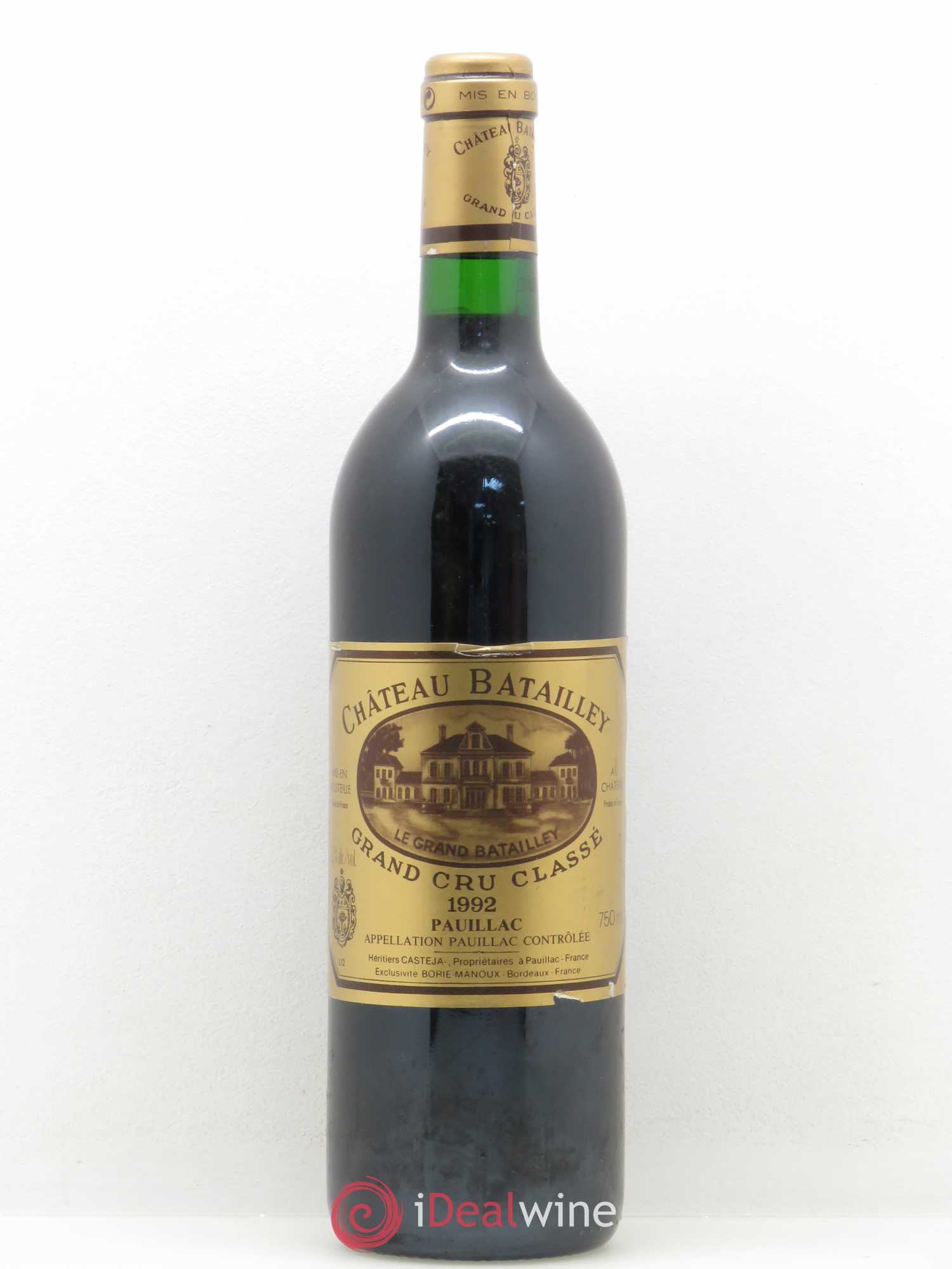Château Batailley 5ème Grand Cru Classé 1992 - Lot de 1 bouteille - 0