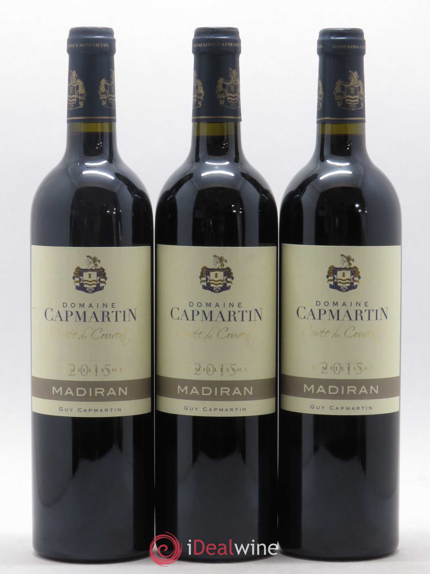 Madiran Cuvée du Couvent Domaine Capmartin (sans prix de réserve) 2015 - Posten von 3 Flaschen - 0