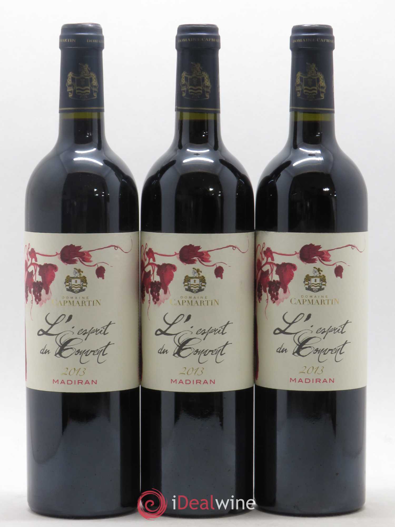 Madiran Esprit du Couvent Domaine Capmartin (sans prix de réserve) 2013 - Posten von 3 Flaschen - 0