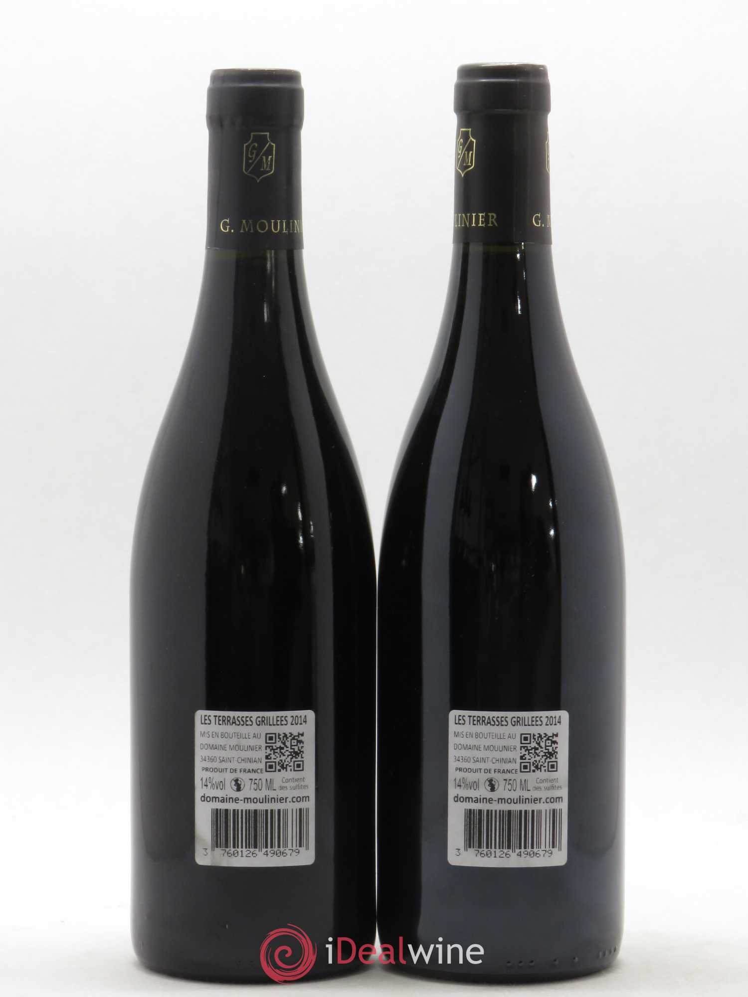 Saint-Chinian Les Terrasses Grillées Domaine Moulinier 2014 - Lot de 2 bouteilles - 1