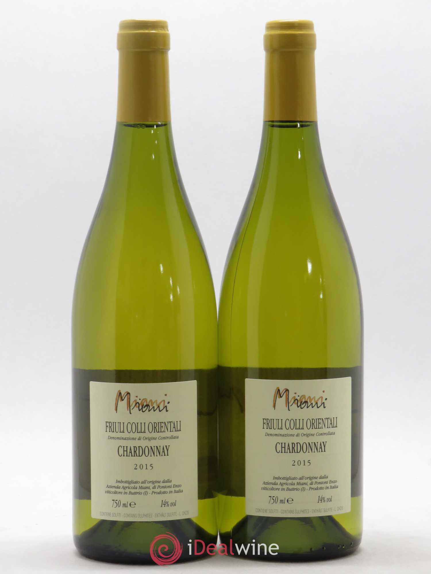 Italie Miani Chardonnay Zitelle 2015 - Posten von 2 Flaschen - 1