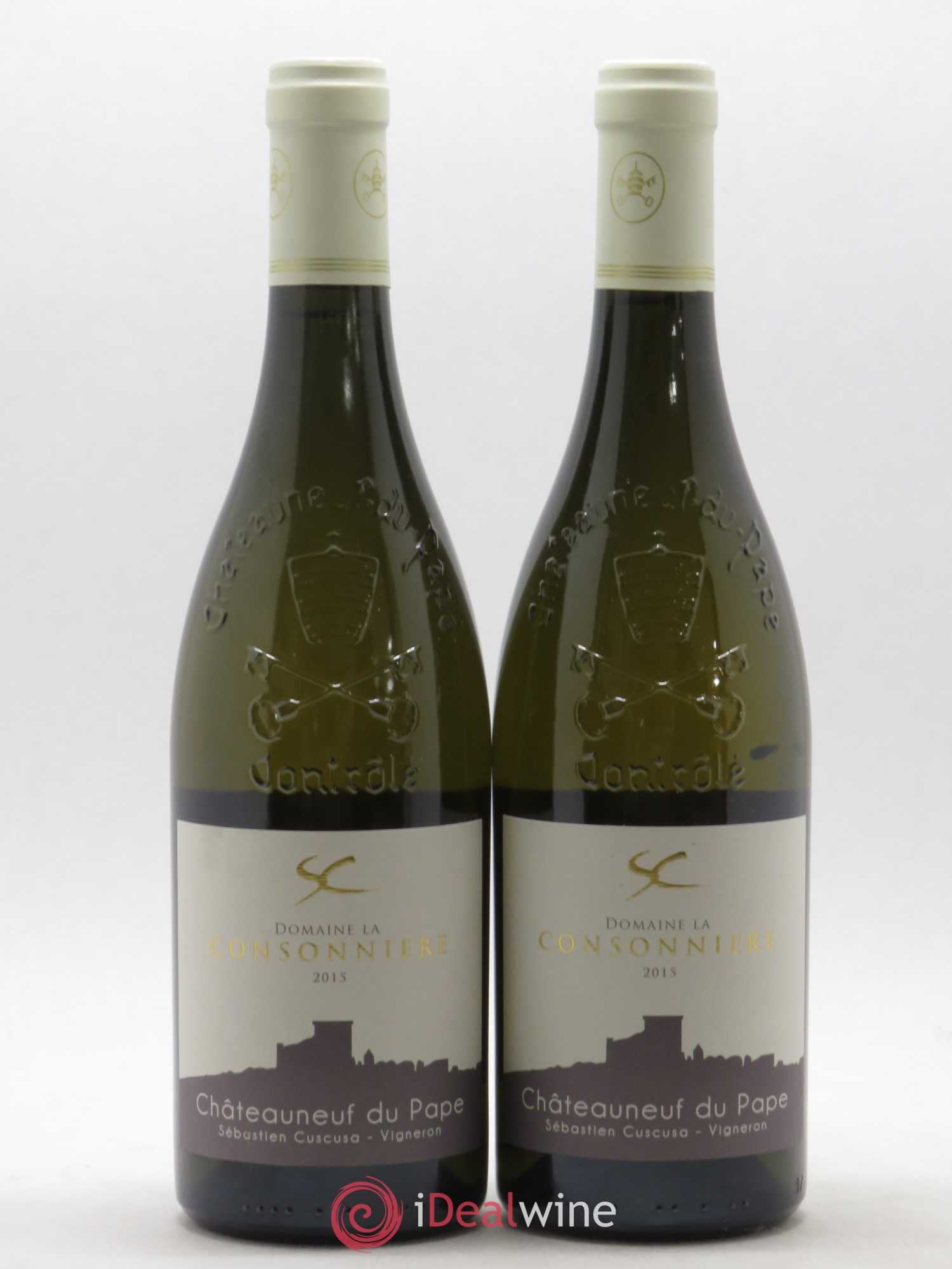 Châteauneuf-du-Pape Domaine La Consonniere 2015 - Posten von 2 Flaschen - 0