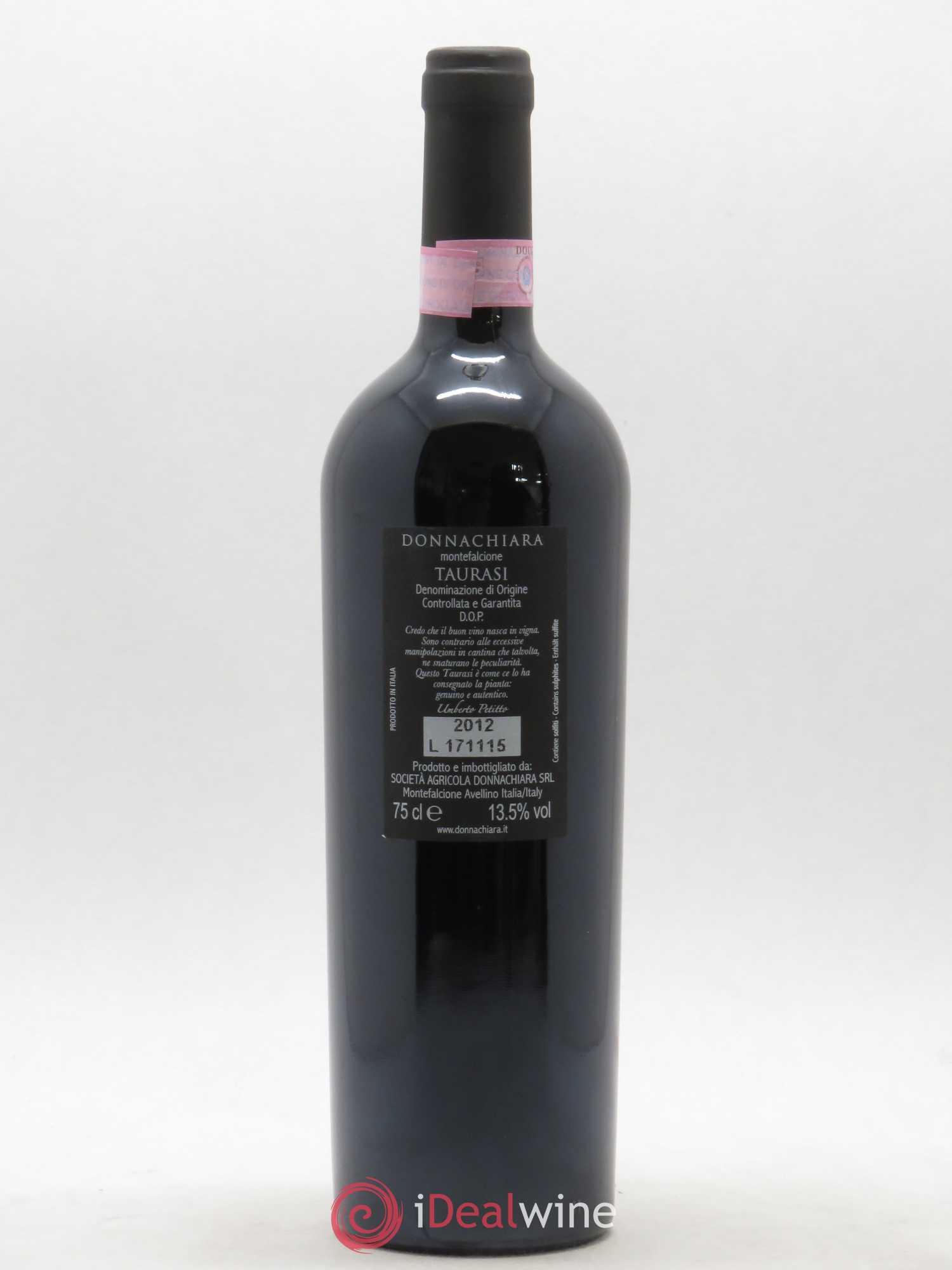 Taurasi DOCG Di Umberto Donnachiara 2012 - Lot de 1 bouteille - 1