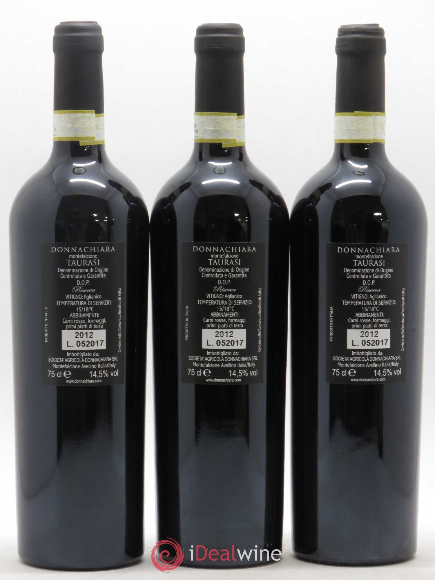 Taurasi DOCG Riserva Donnachiara 2012 - Lot de 3 bouteilles - 1