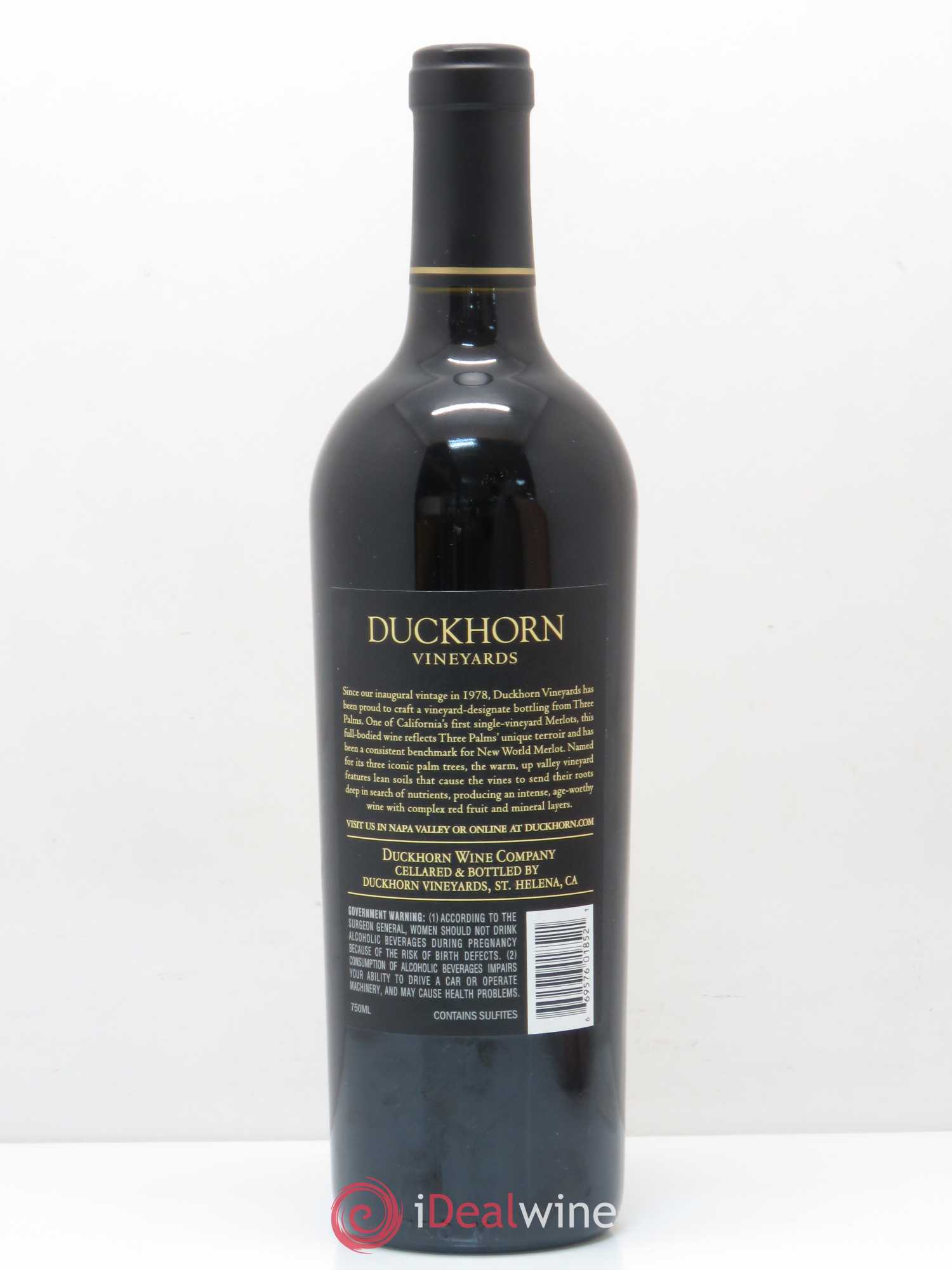 USA Three Palms Vineyard Duckhorn Vineyards Merlot 2014 - Posten von 1 Flasche - 1
