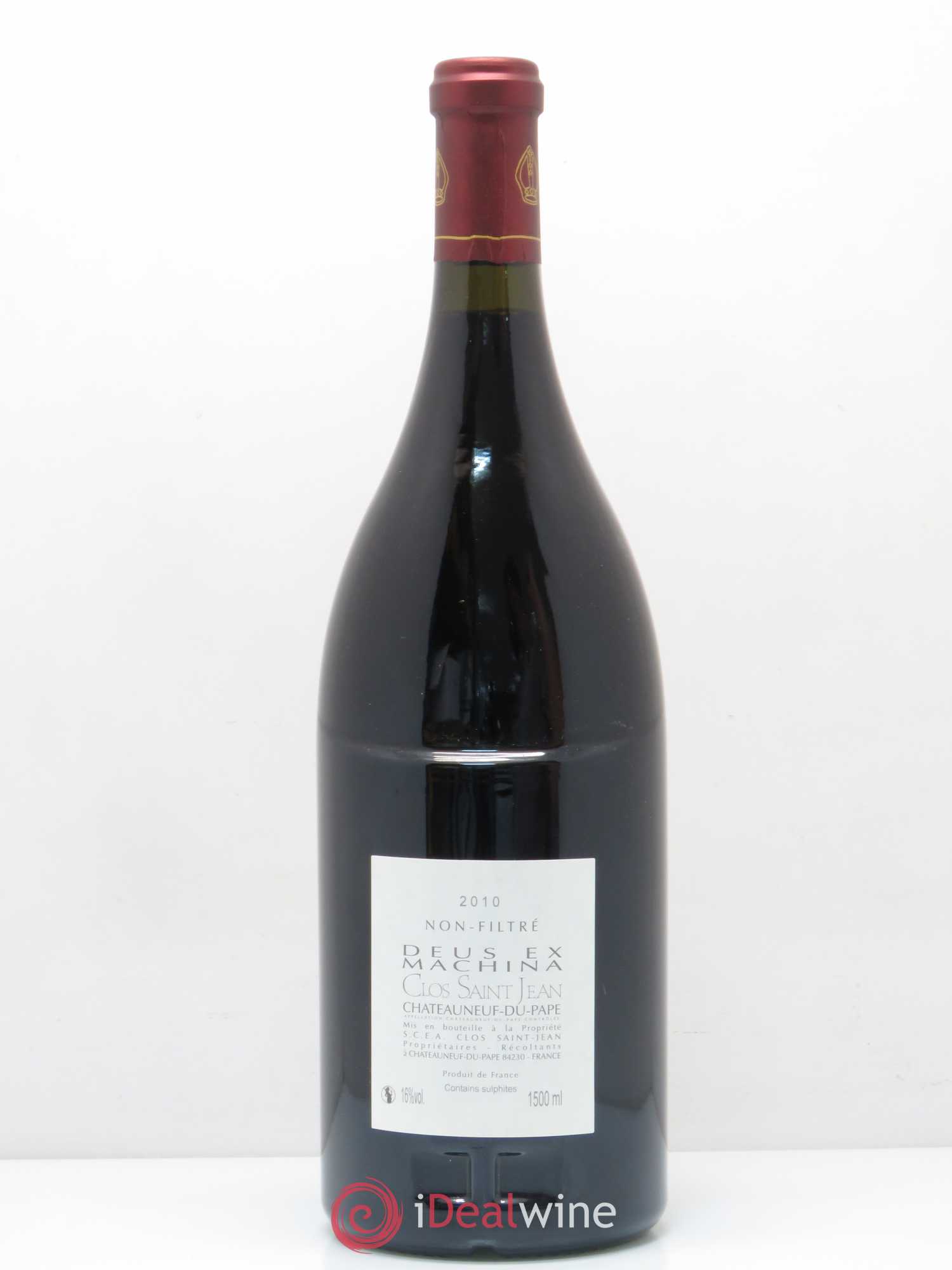 Châteauneuf-du-Pape Clos Saint-Jean Deus Ex Machina Pascal et Vincent Maurel 2010 - Lot de 1 magnum - 1