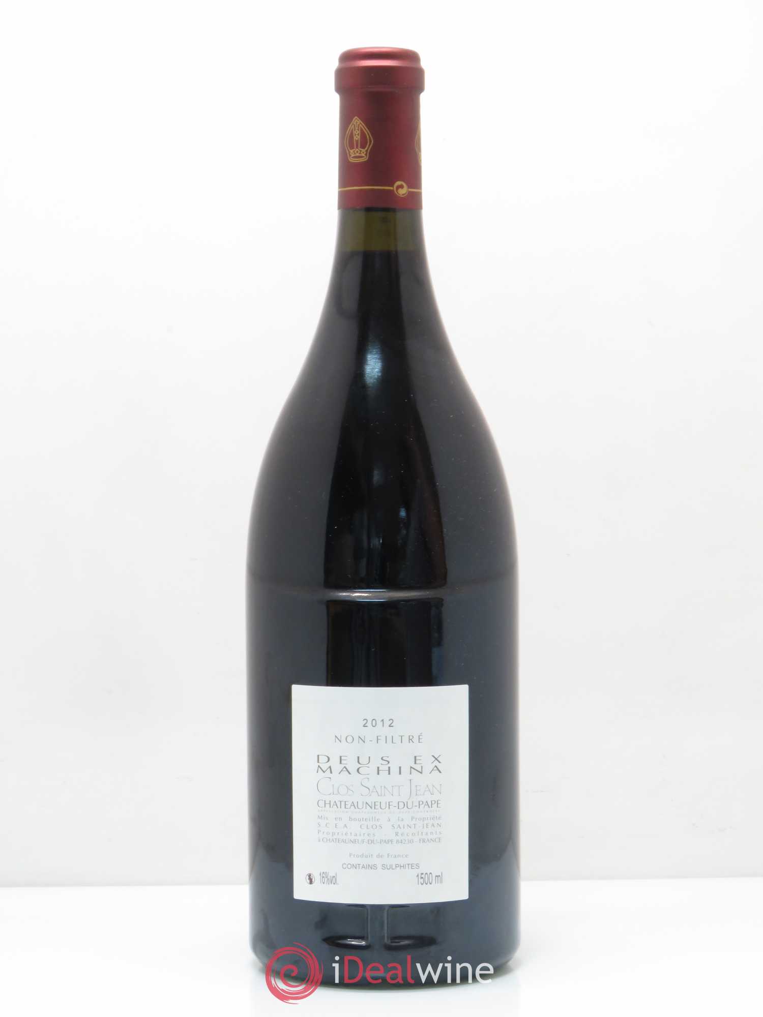 Châteauneuf-du-Pape Clos Saint-Jean Deus Ex Machina Pascal et Vincent Maurel Clos Saint Jean 2012 - Posten von 1 Magnum - 1