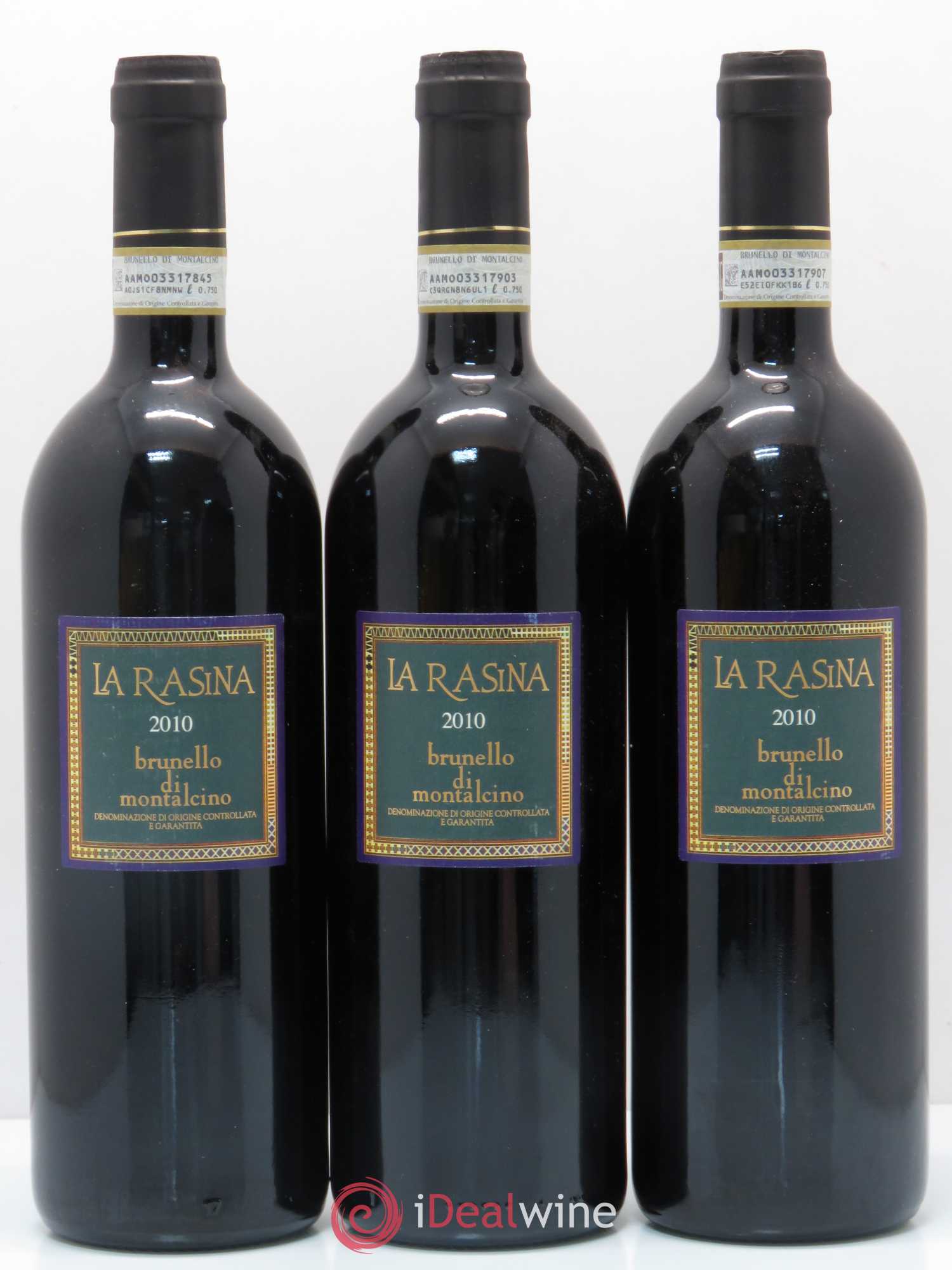 Toscana IGT Brunello Di Montalcino La Rasina 2010 - Posten von 3 Flaschen - 0