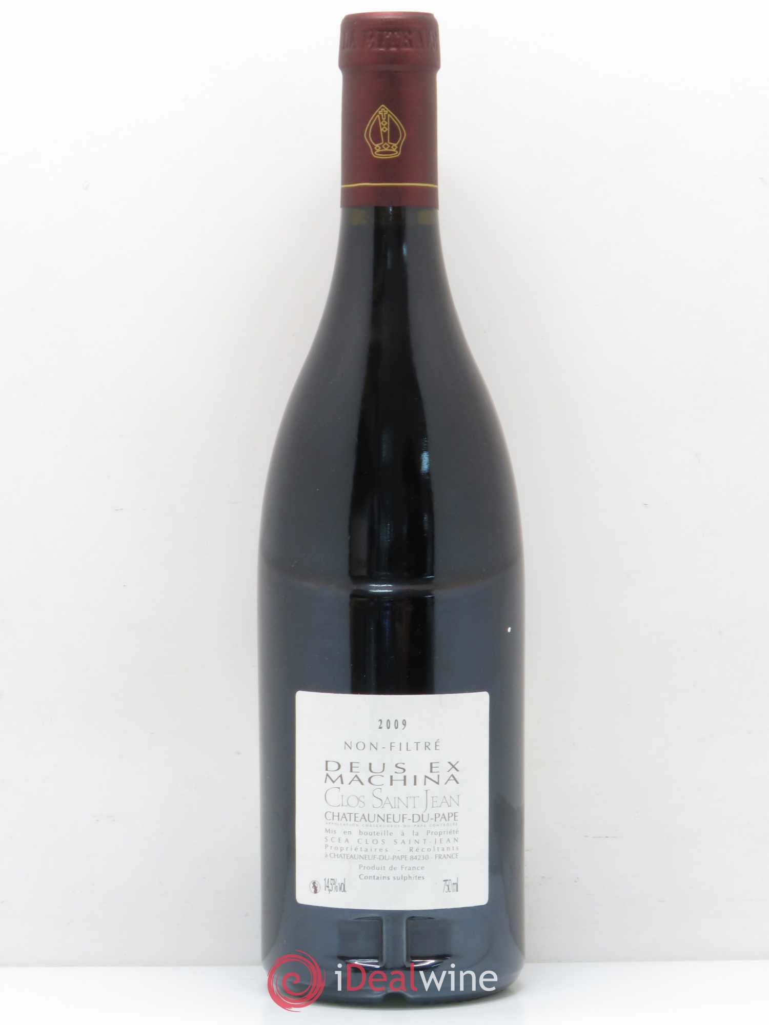 Châteauneuf-du-Pape Clos Saint-Jean Deus Ex Machina Pascal et Vincent Maurel 2009 - Lot de 1 bouteille - 1