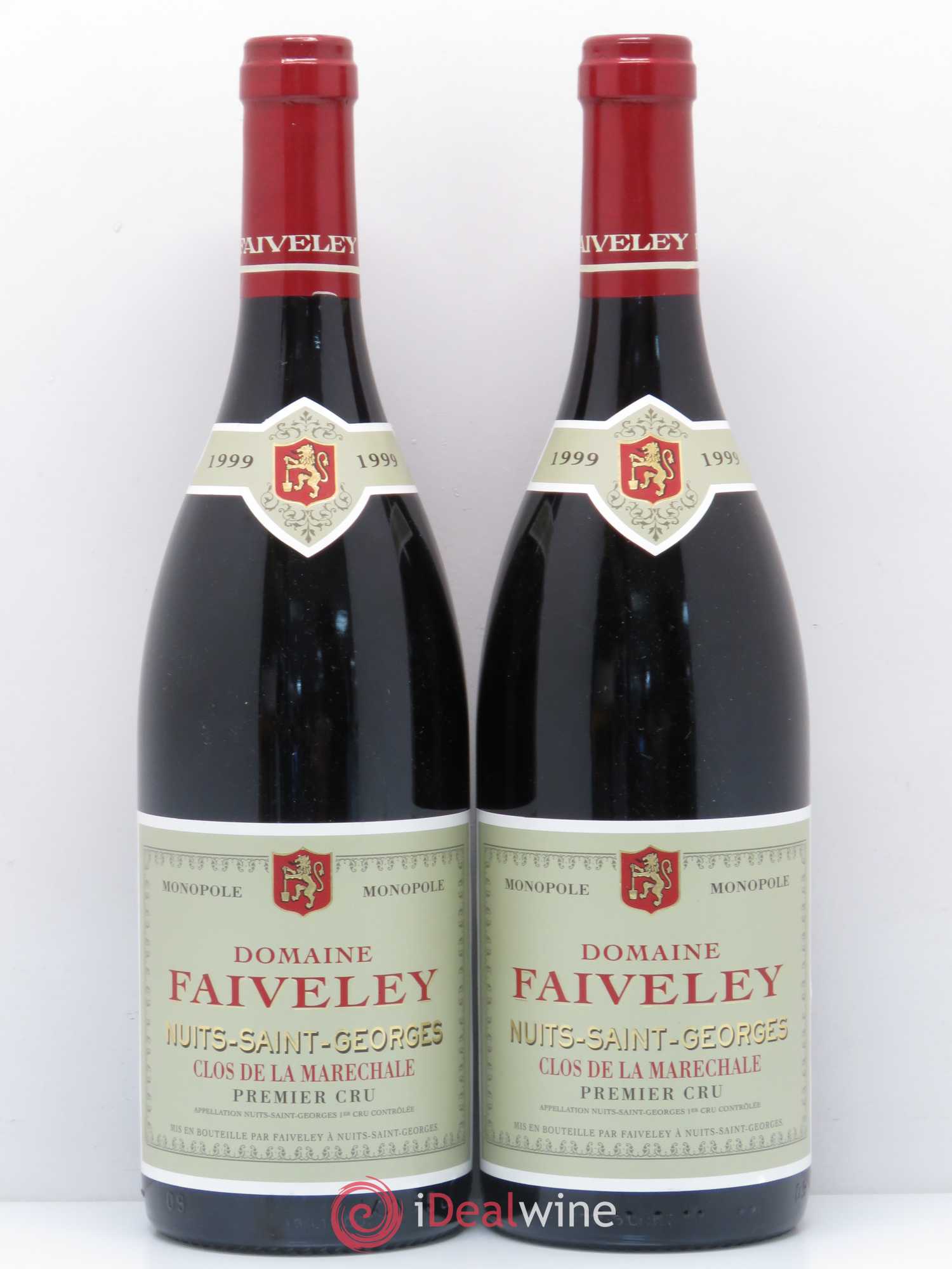 Nuits-Saint-Georges 1er Cru Clos de la Marechale Domaine Faiveley 1999 - Posten von 2 Flaschen - 0