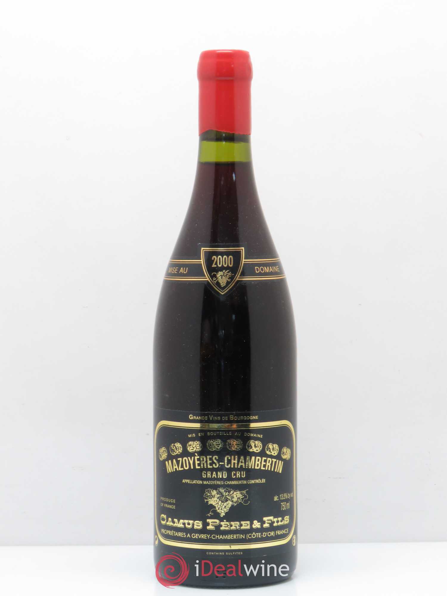 Mazoyères-Chambertin Grand Cru Domaine Camus Père et Fils 2000 - Lot de 1 bouteille - 0