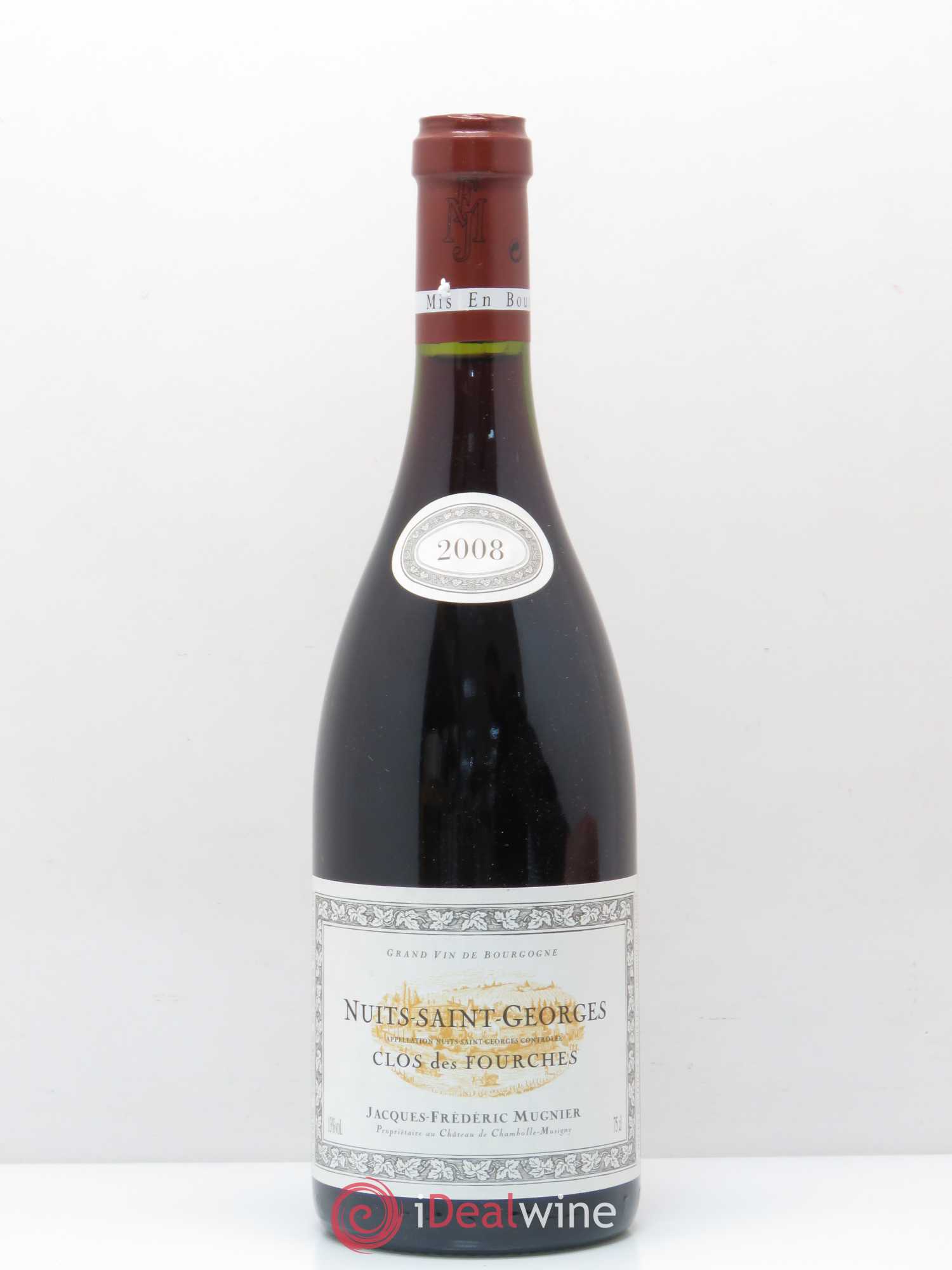 Nuits-Saint-Georges Clos des Fourches Jacques-Frédéric Mugnier 2008 - Lot de 1 bouteille - 0