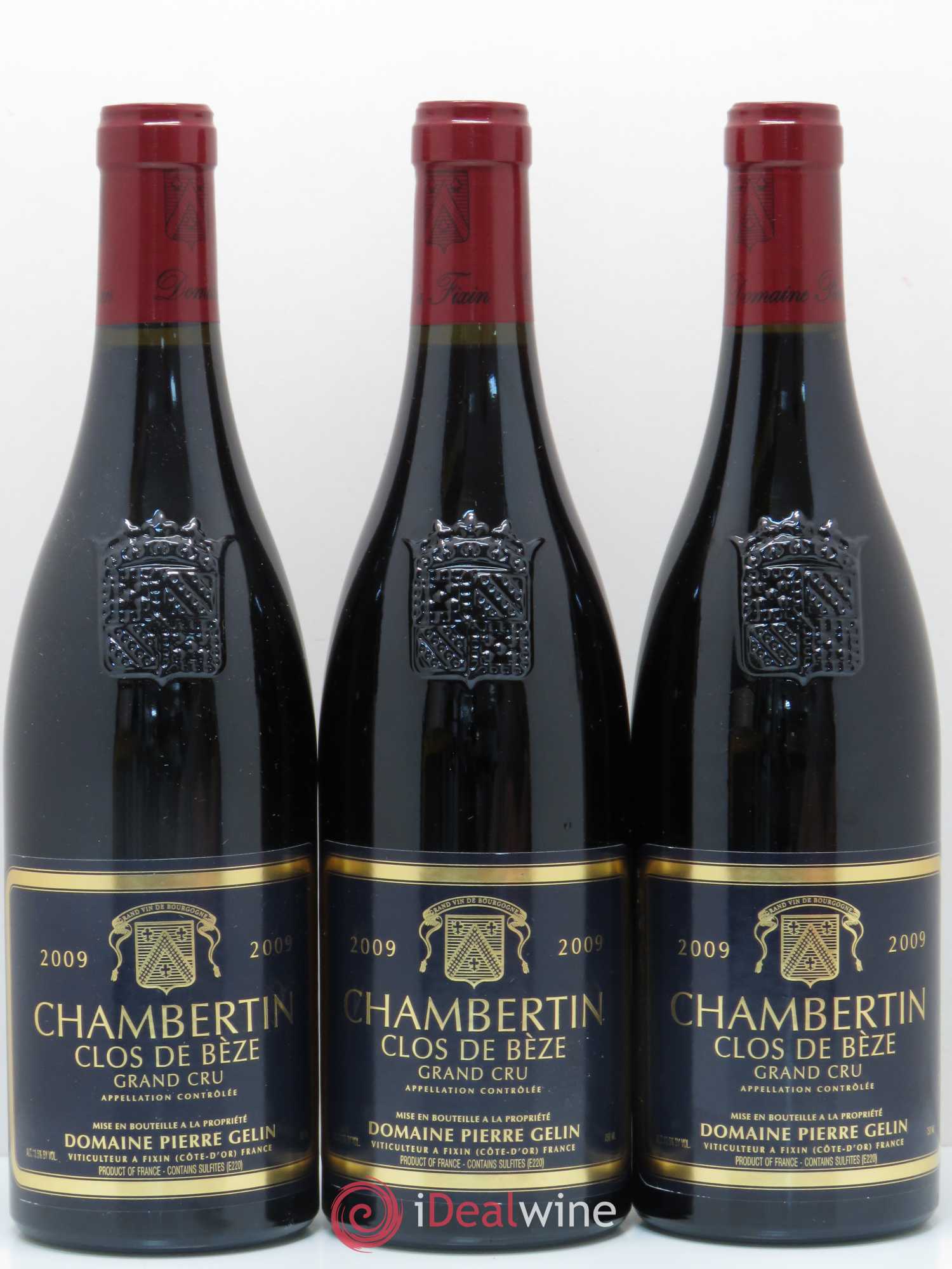 Chambertin Clos de Bèze Grand Cru Domaine Gelin 2009 - Lot de 3 bouteilles - 0