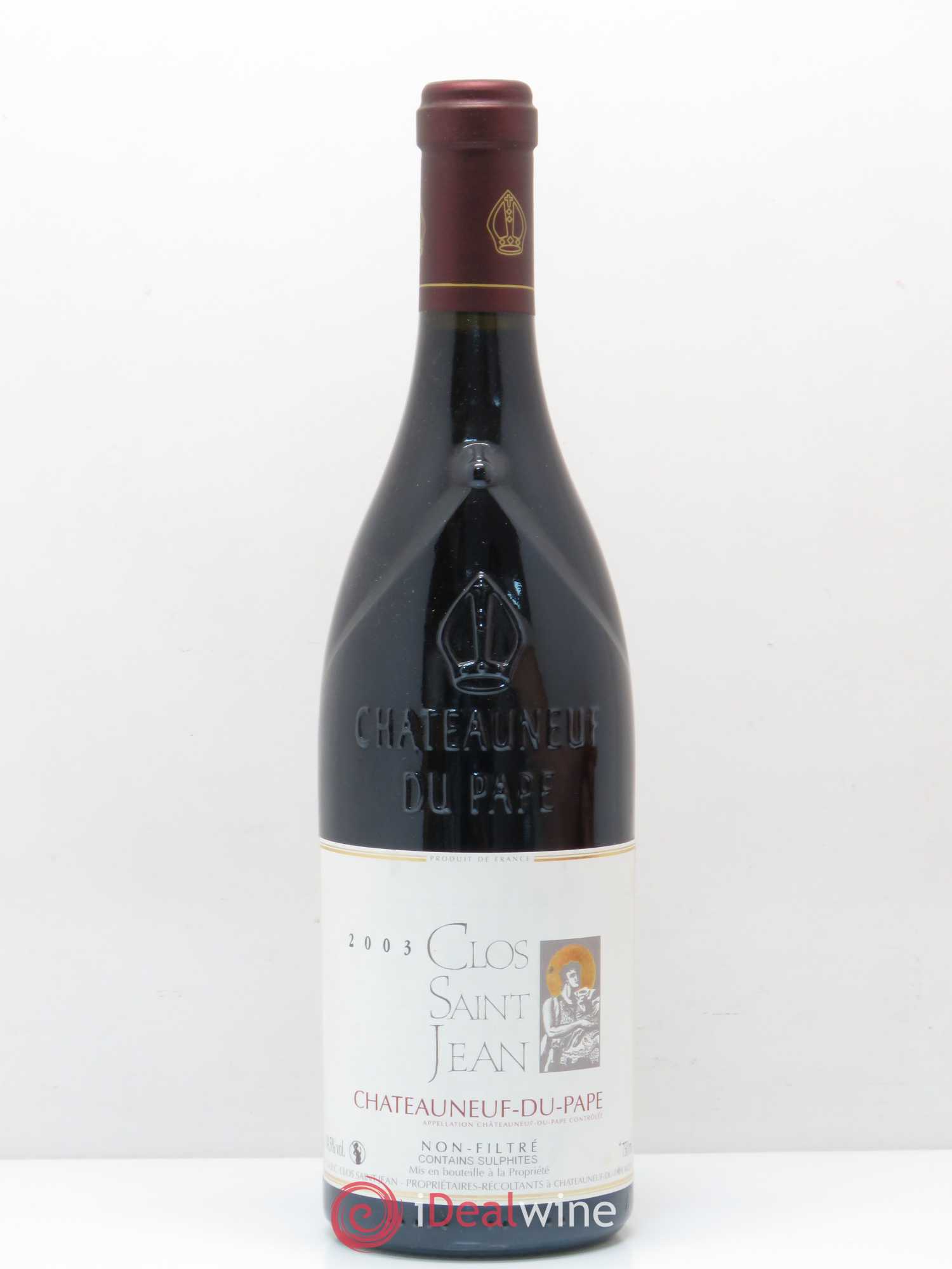Châteauneuf-du-Pape Clos Saint-Jean Pascal et Vincent Maurel 2003 - Lot de 1 bouteille - 0