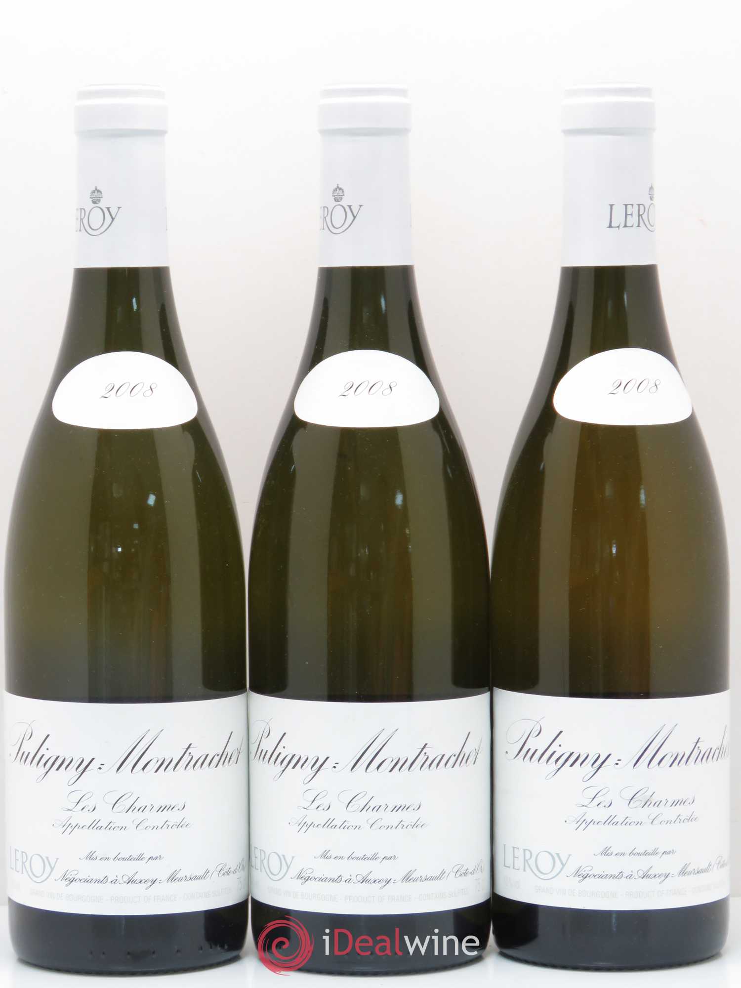 Puligny-Montrachet Leroy SA Les Charmes 2008 - Posten von 3 Flaschen - 0