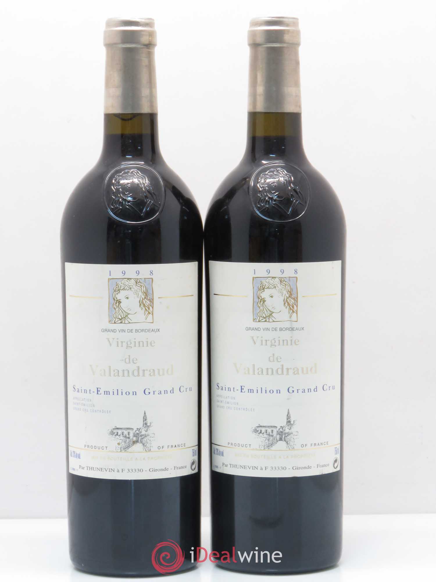 Virginie de Valandraud 1998 - Lot de 2 bouteilles - 0