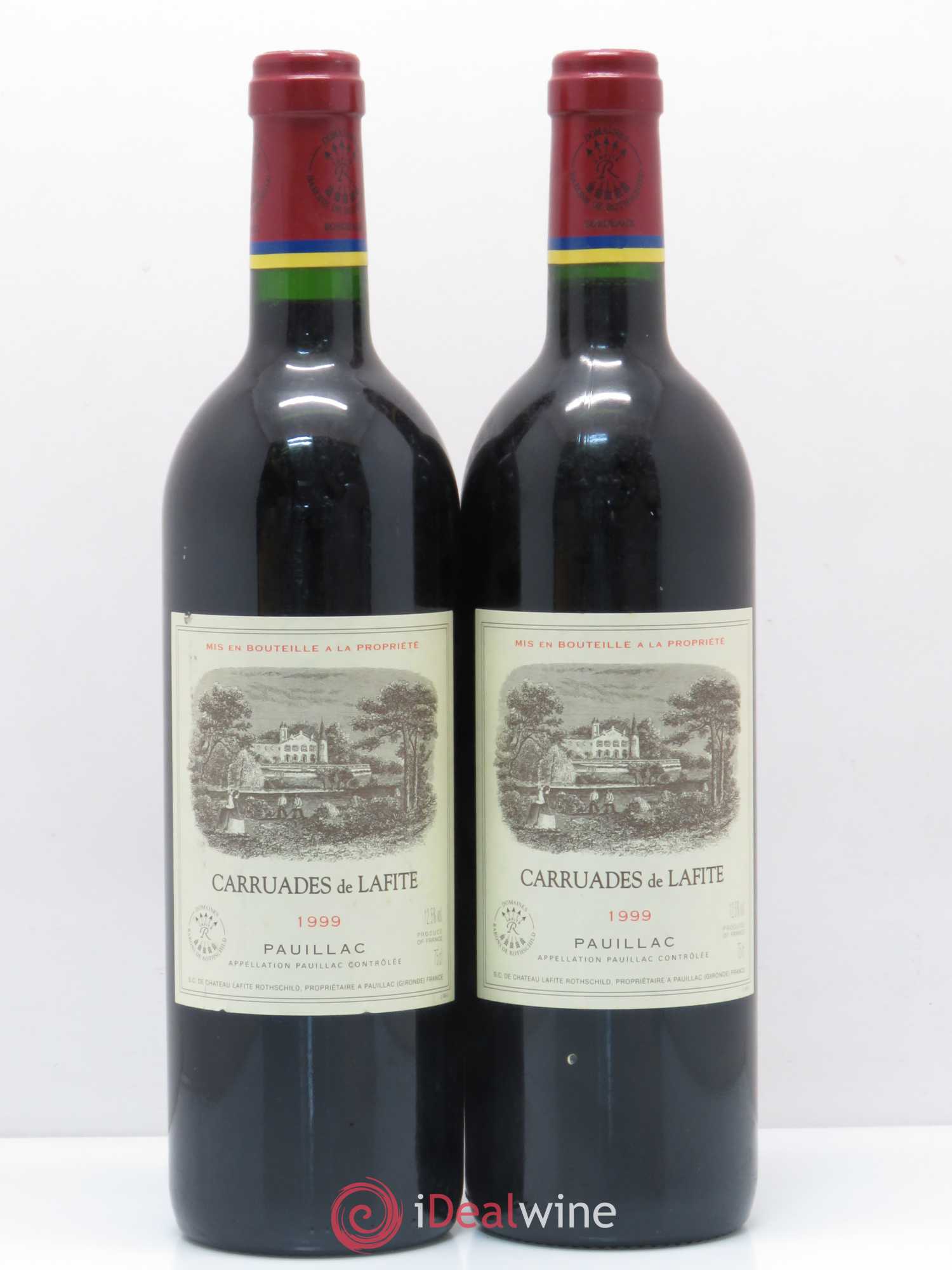 Carruades de Lafite Rothschild Second Vin 1999 - Lot de 2 bouteilles - 0